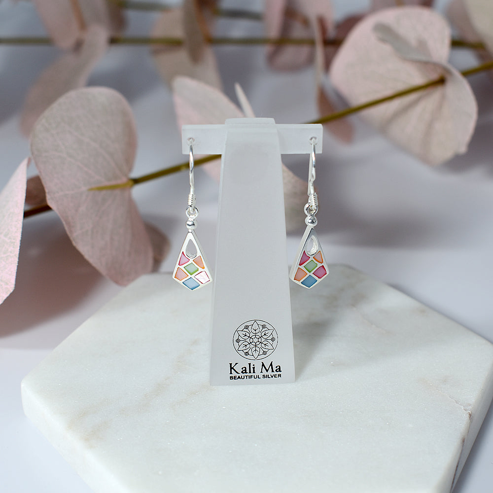 Bronwen kite multi mother of pearl earrings