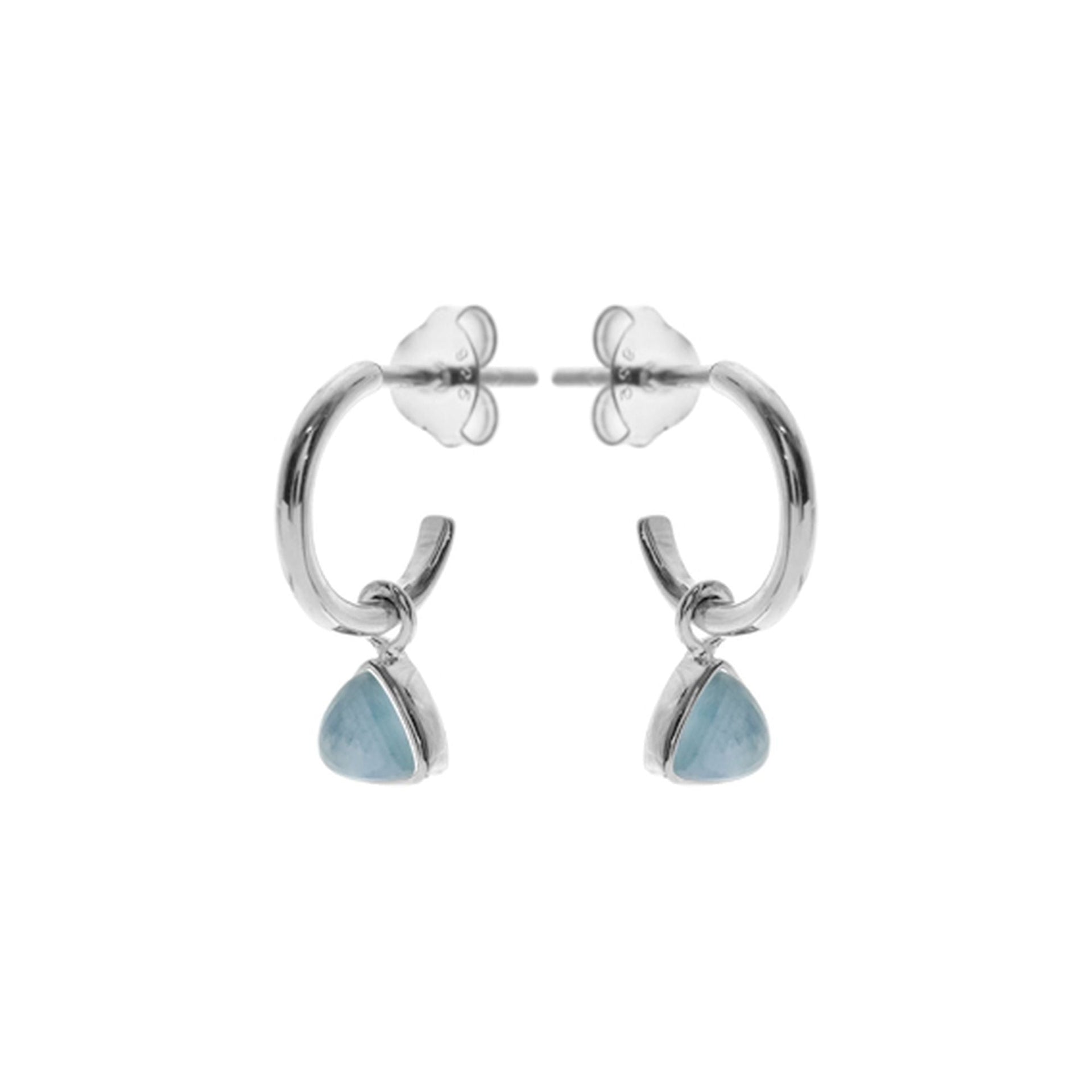 Samira trillion aquamarine hoops