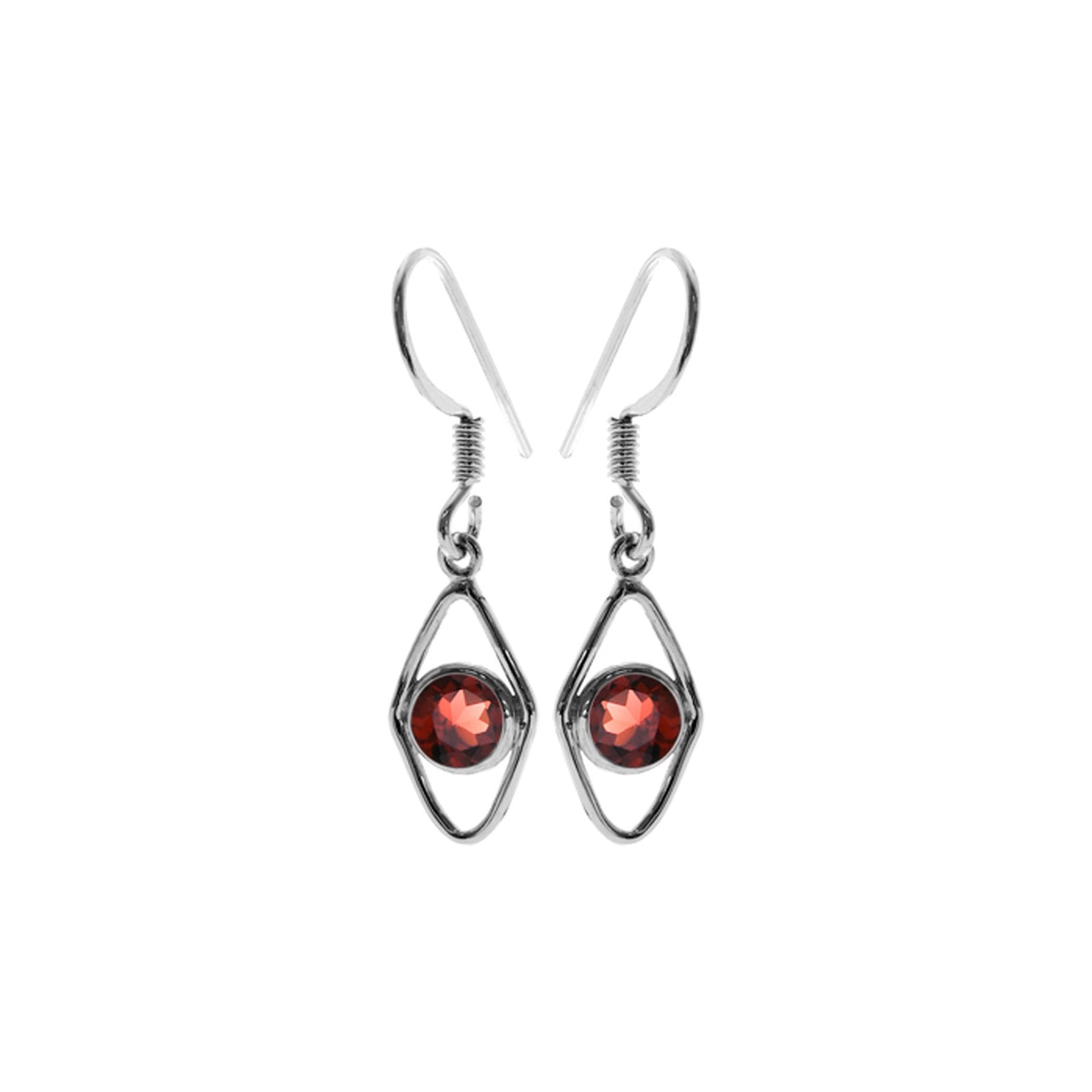 Ivy kite garnet earrings