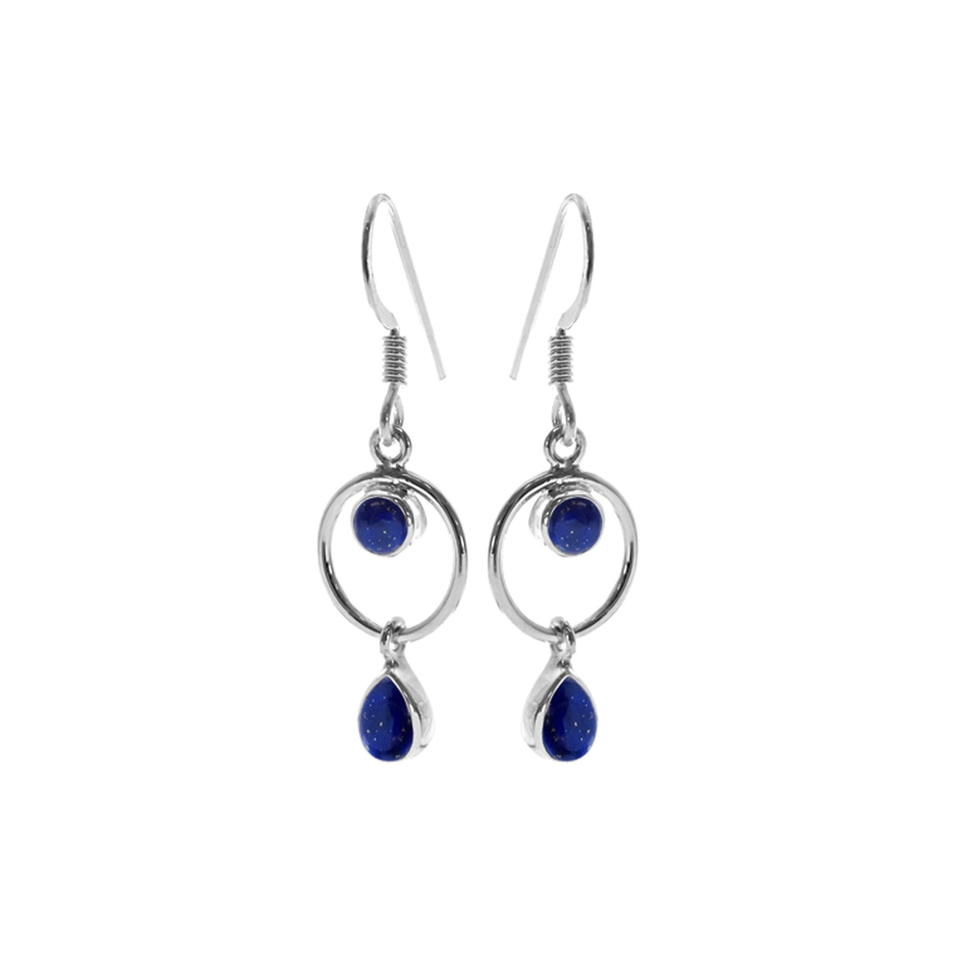 Ivy lapis lazuli charm earrings