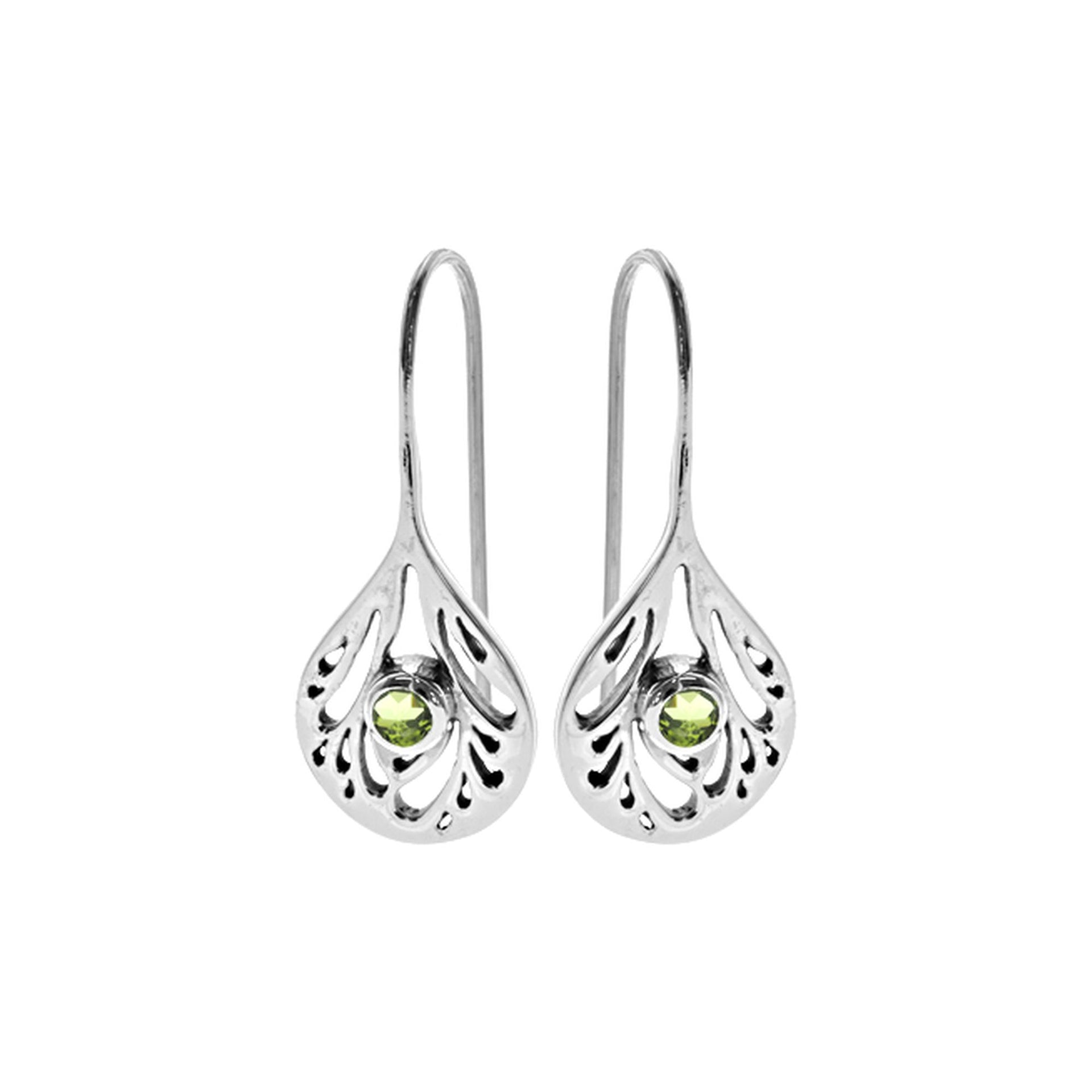 Catalina cut out peridot earrings