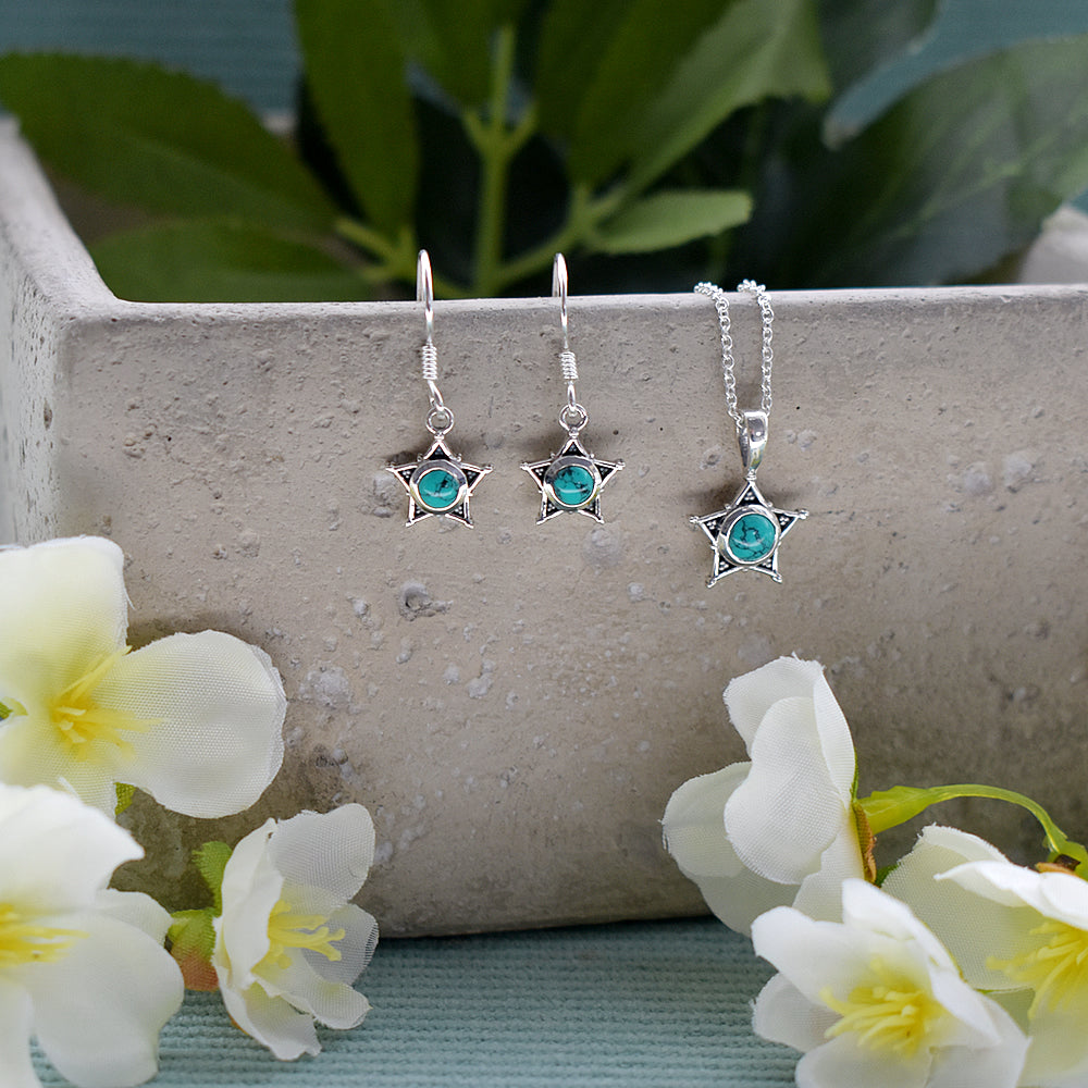 Catalina turquoise star pendant