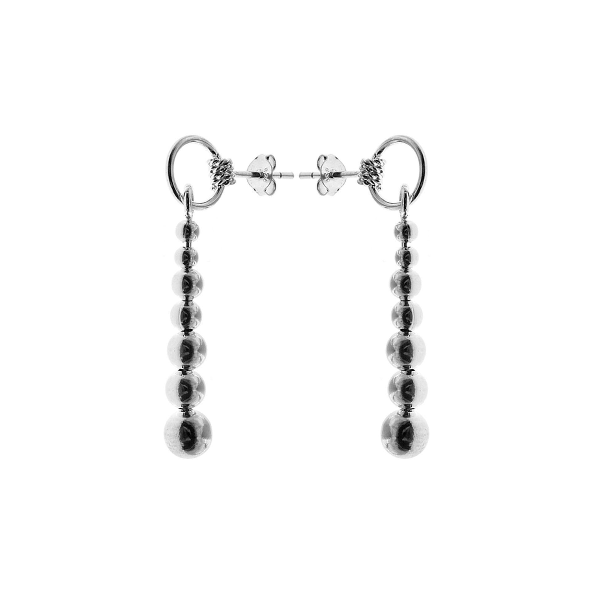 Lara mobile cascading bead stud earrings