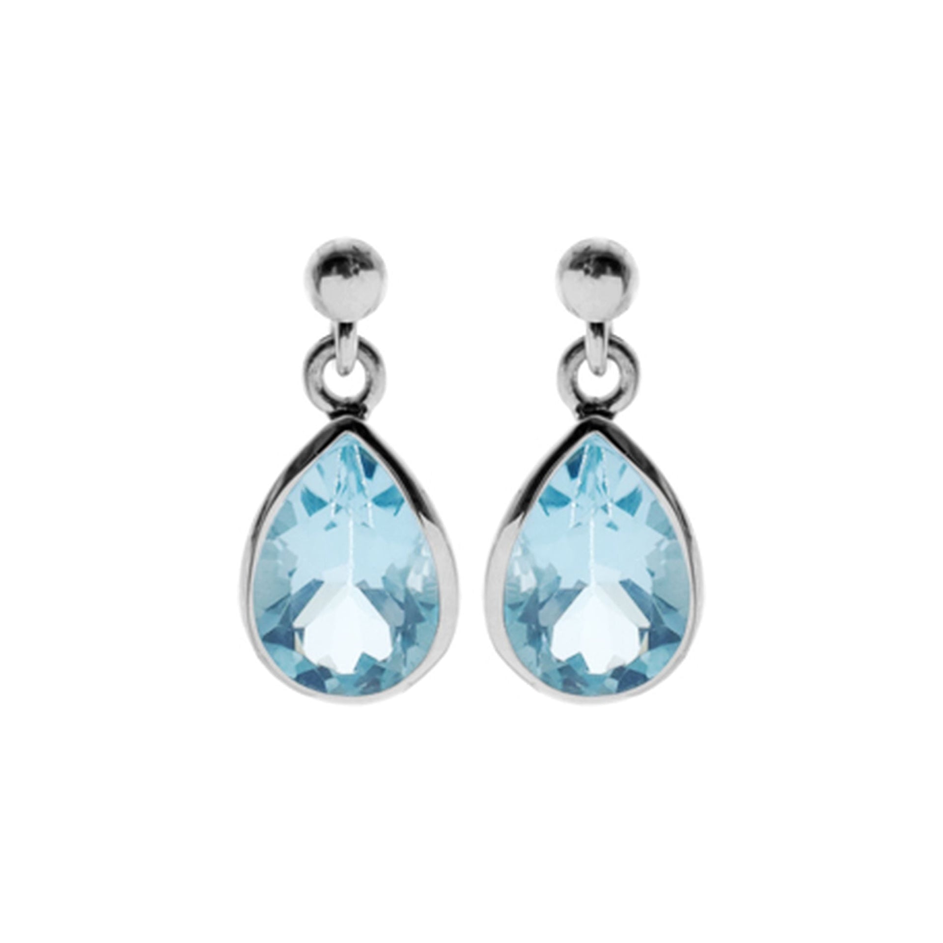 Samira stud teardrop blue topazearrings