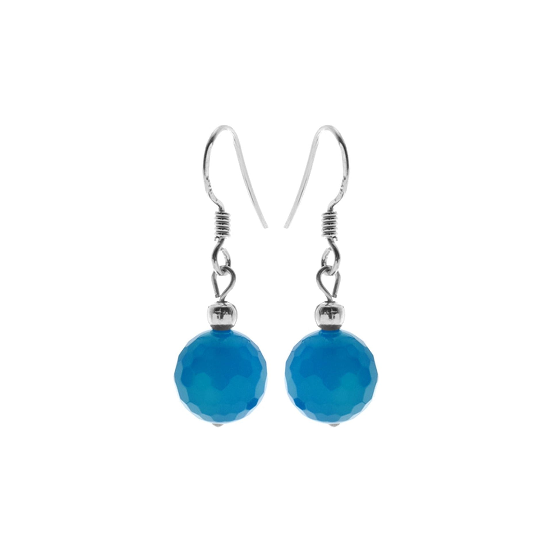 Chloe dyed agate orb earrings