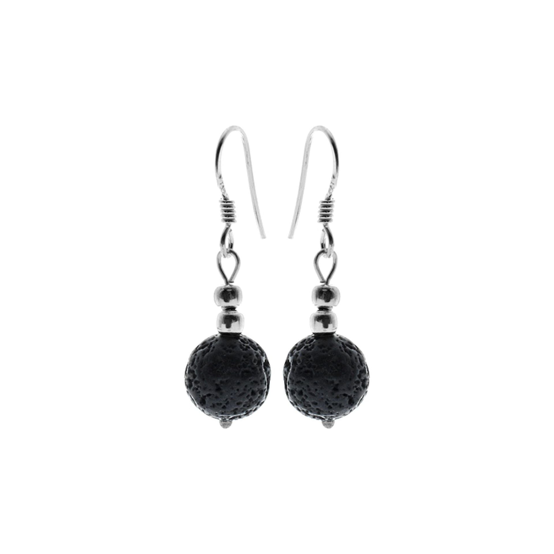 Chloe lava orb earrings