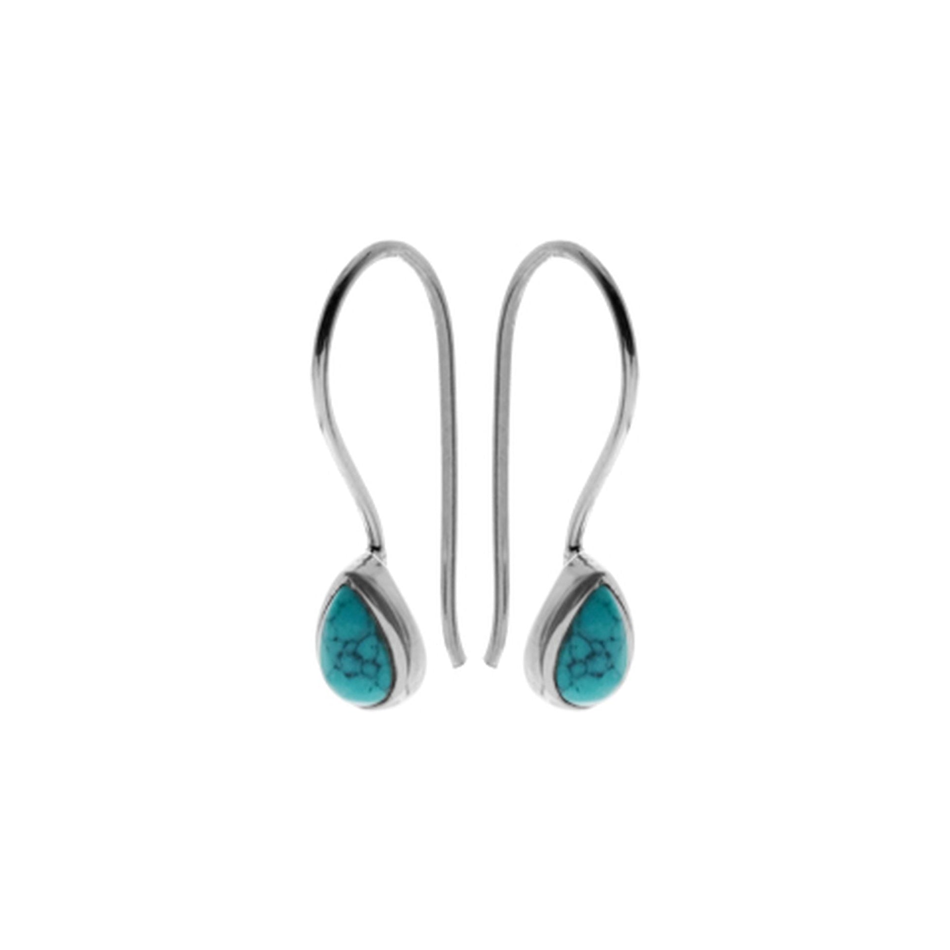 Bridget elegant teardrop turquoise earrings