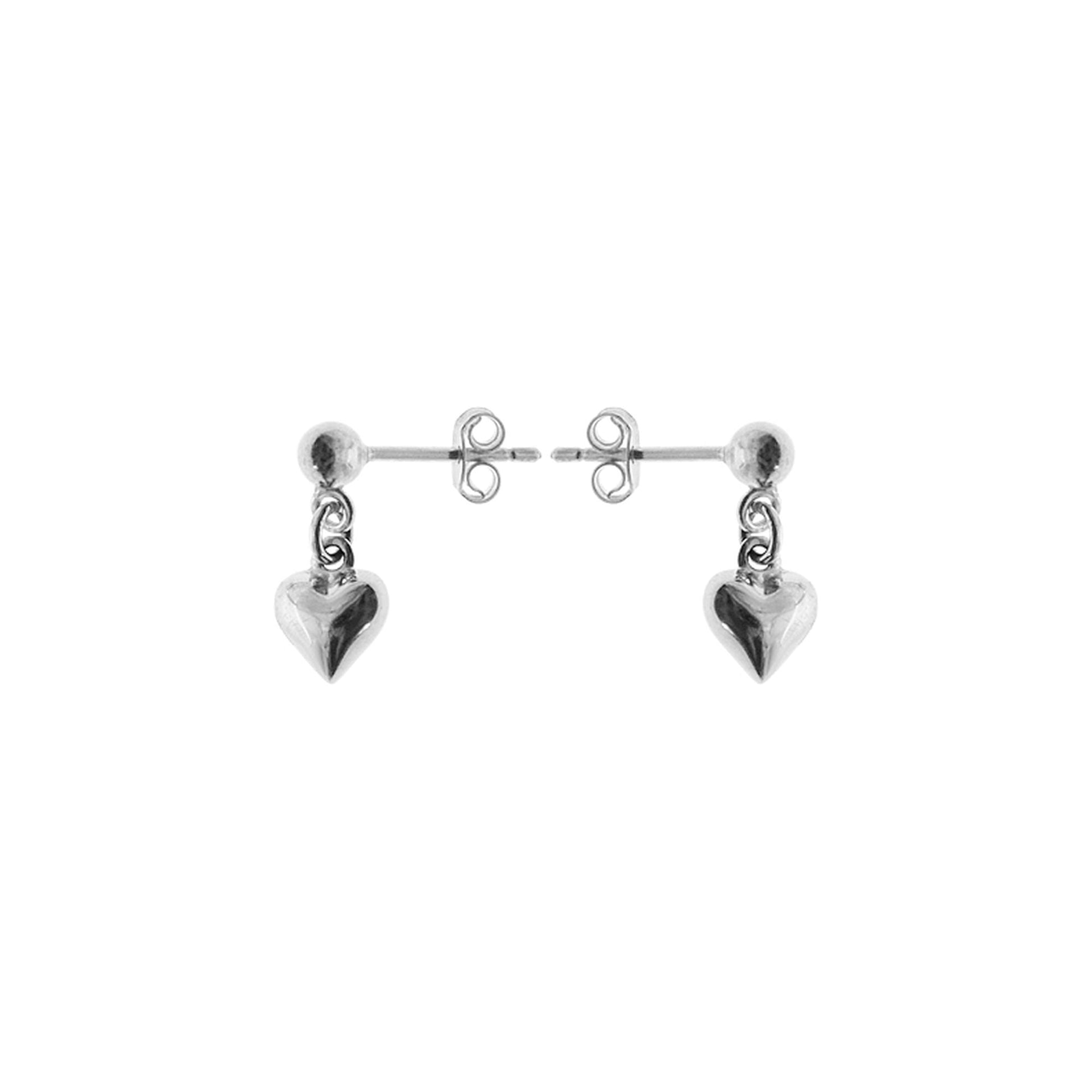 Chloe heart stud earrings