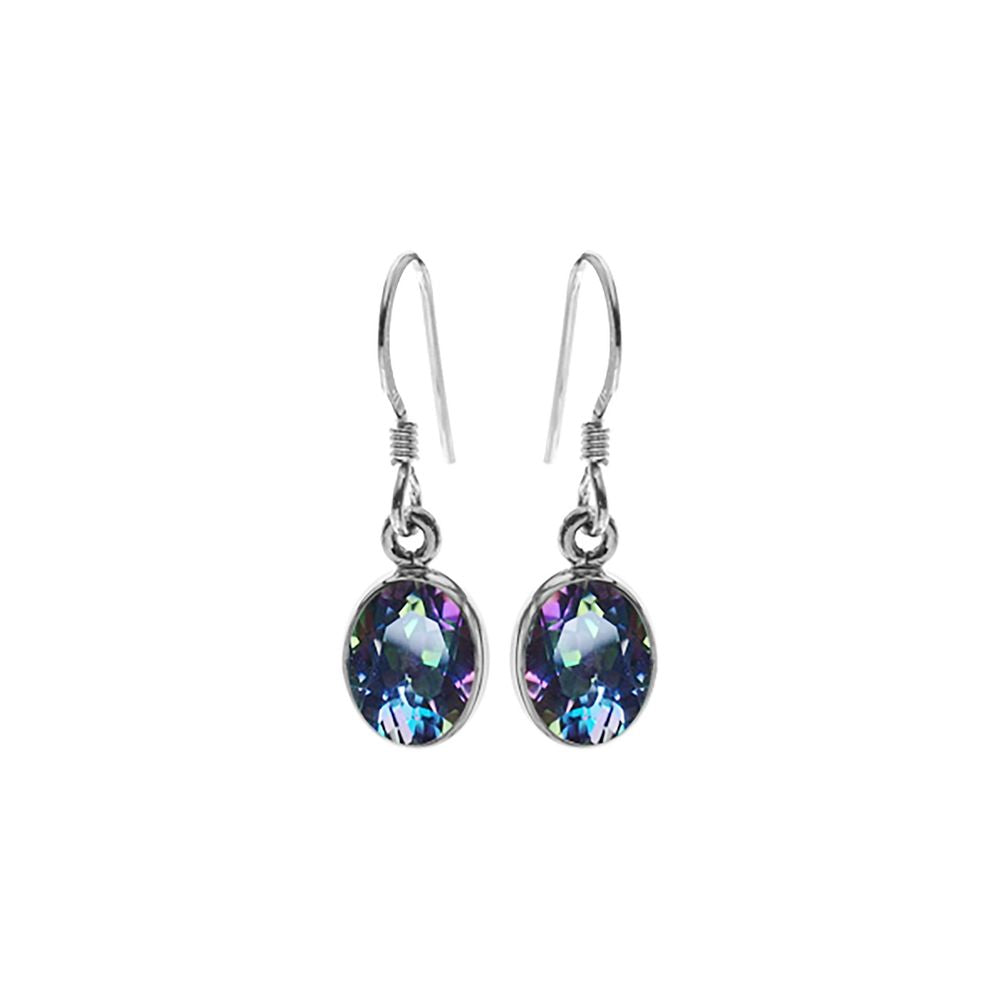 Samira mystic topaz oval drop earrings