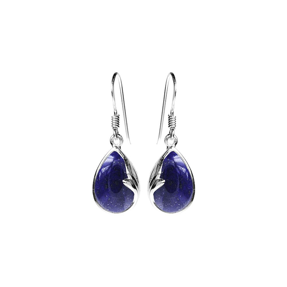 Lola teardrop lapis lazuli earrings