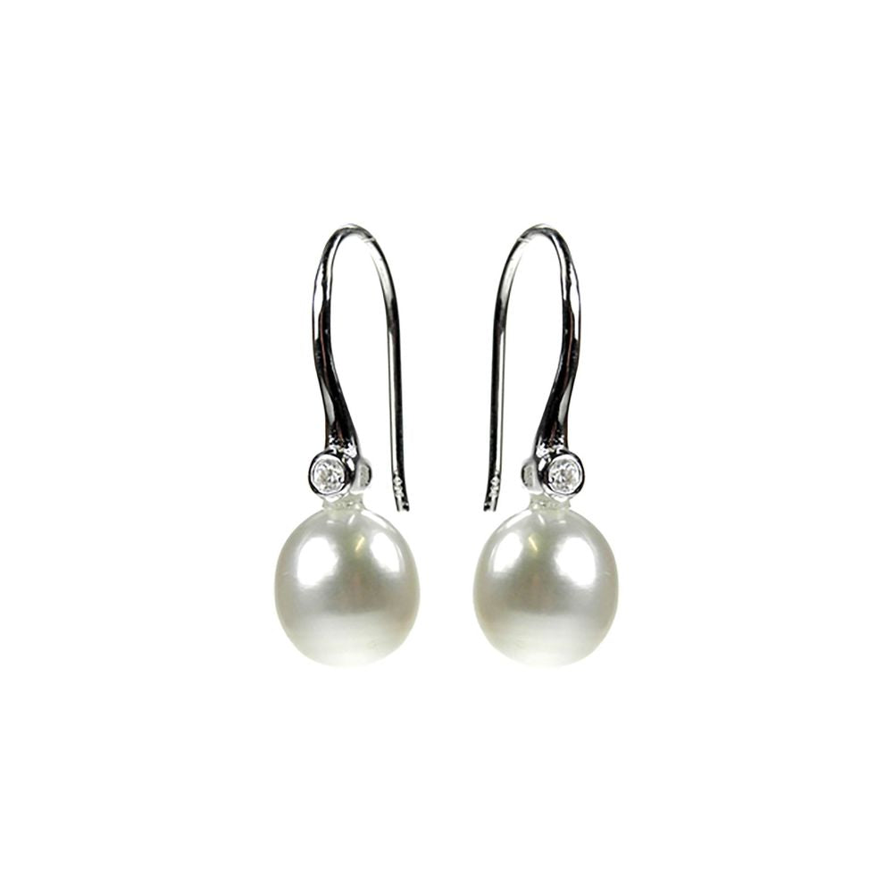Astrid pearl & CZ earrings