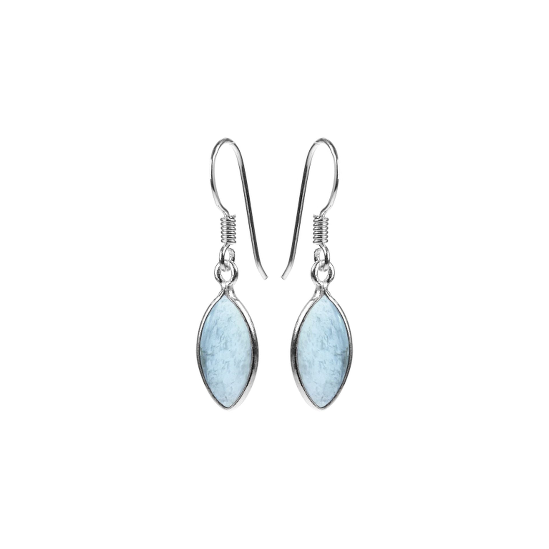 Bridget aquamarine marquis earrings