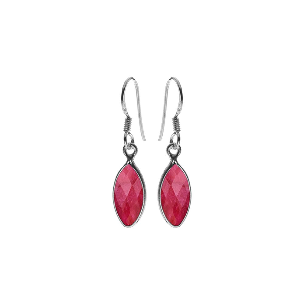 Bridget ruby quartz marquis earrings