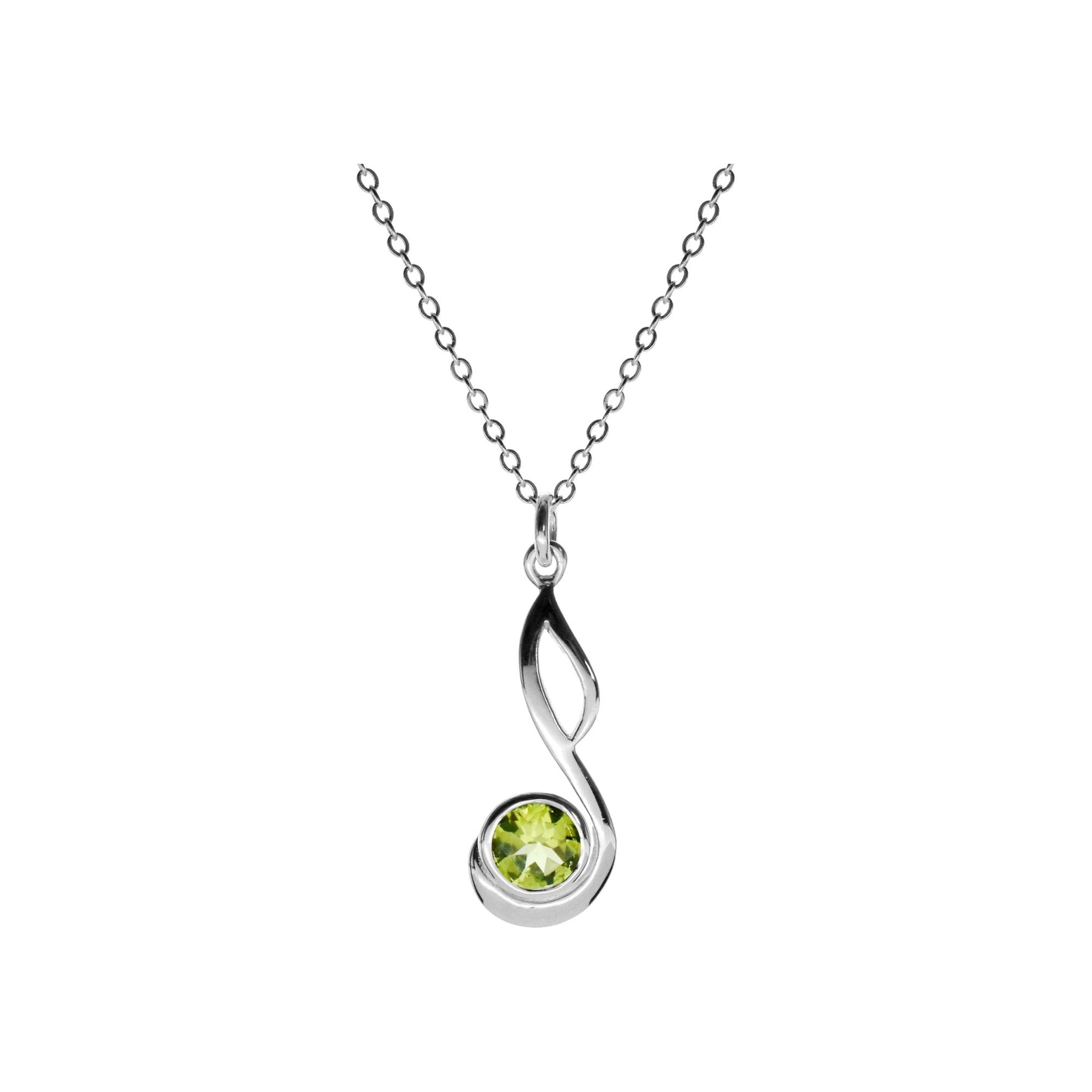 Chloe swept loop peridot necklace (B)