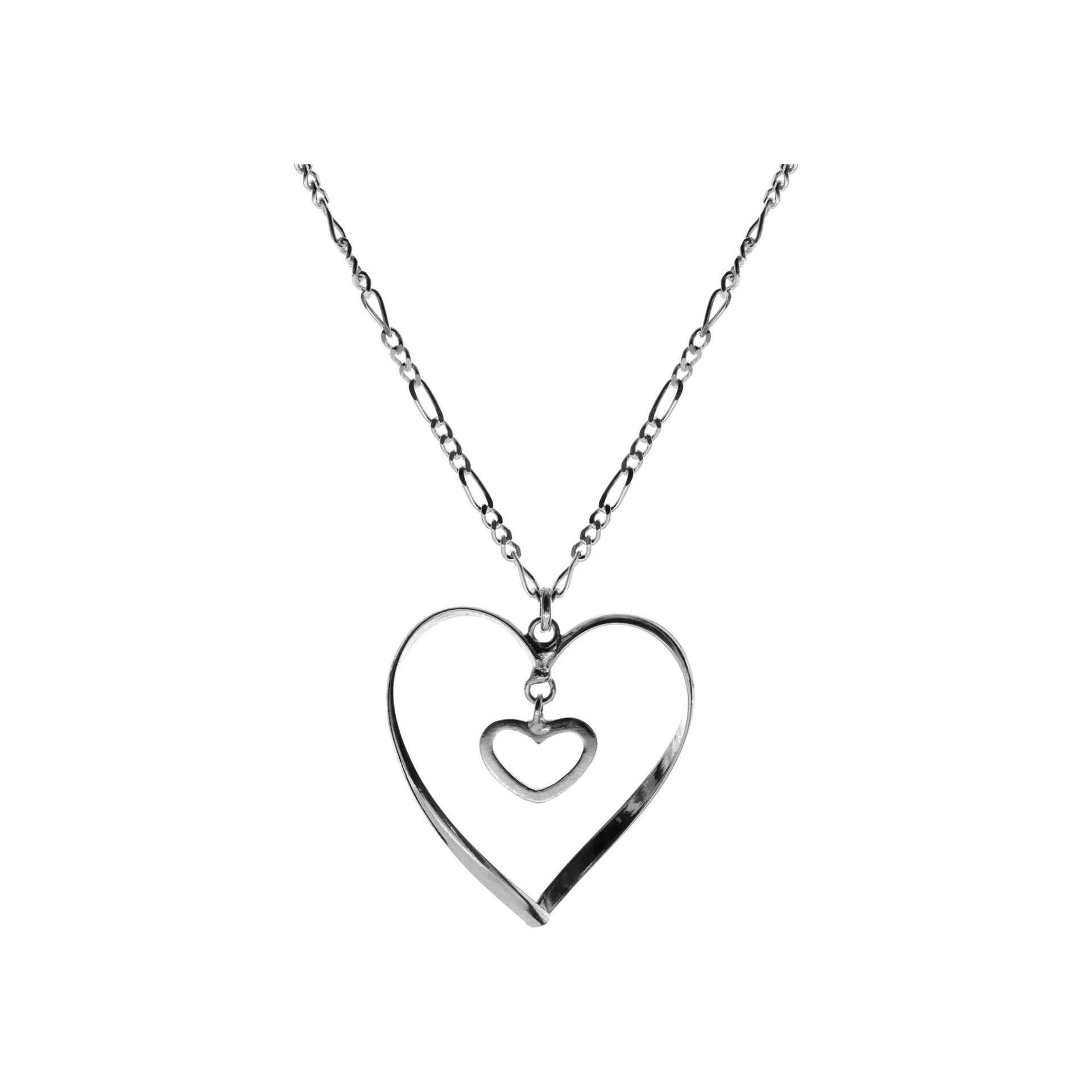 Chloe heart in heart necklace