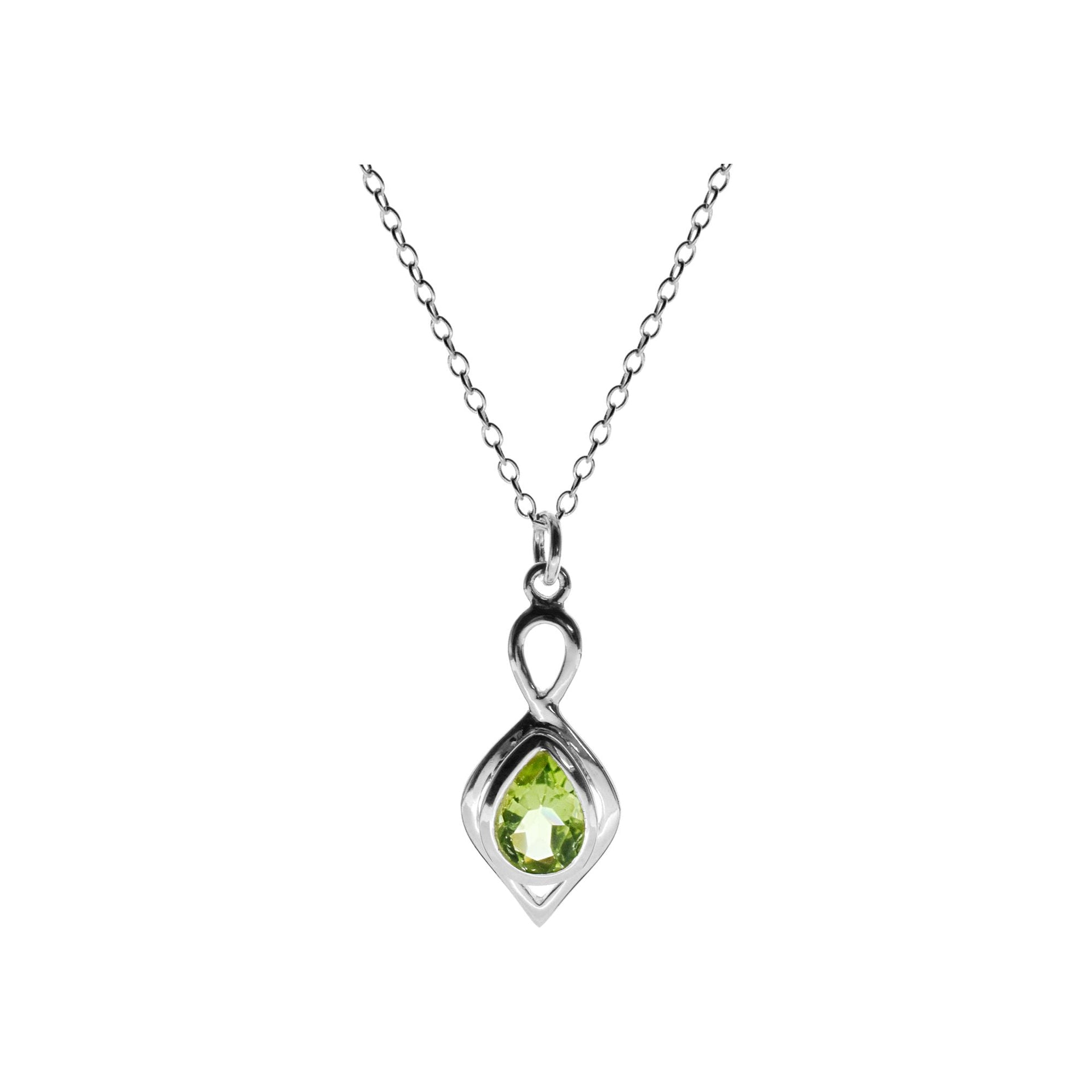 Chloe dart shaped peridot necklace