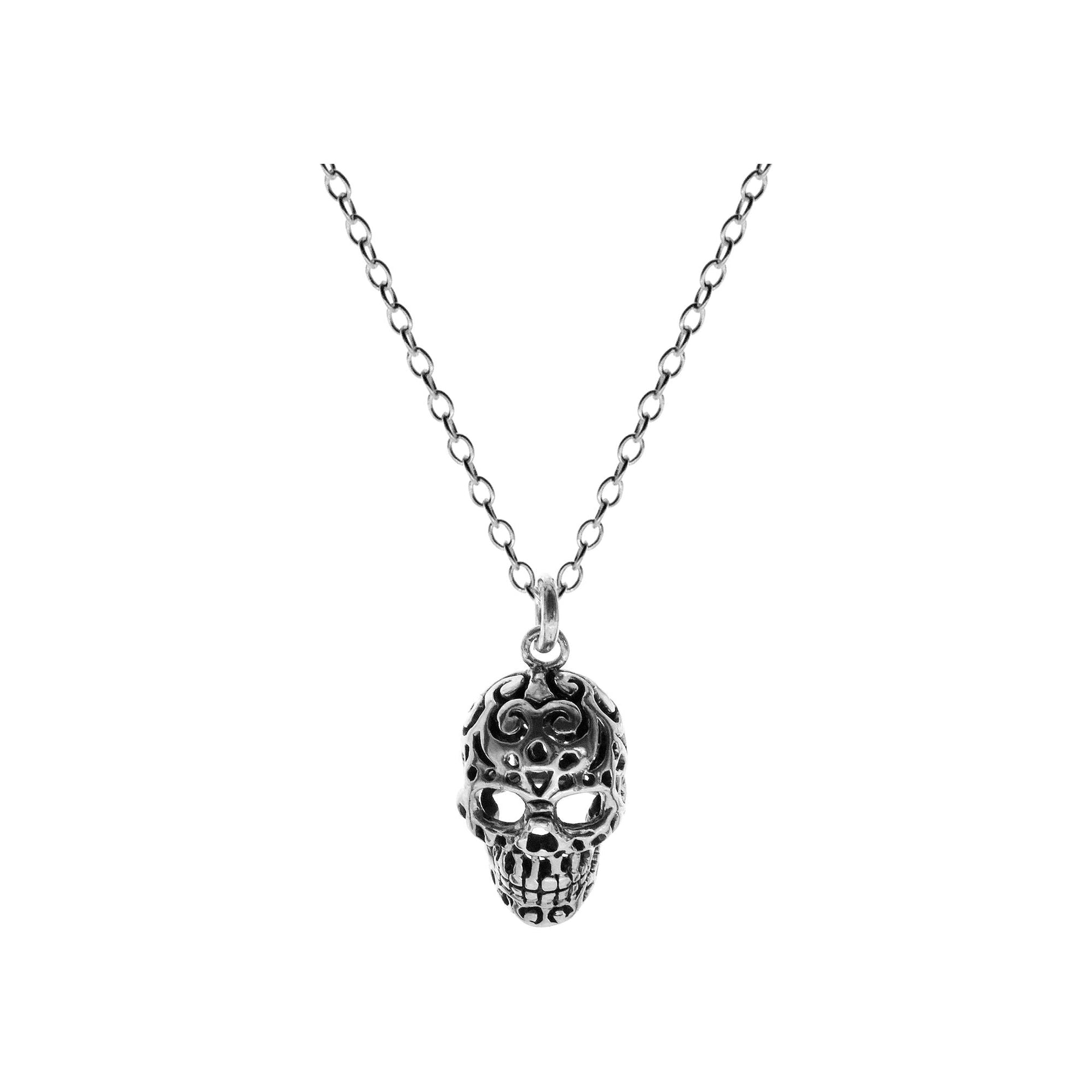 Chloe decorative skull necklace