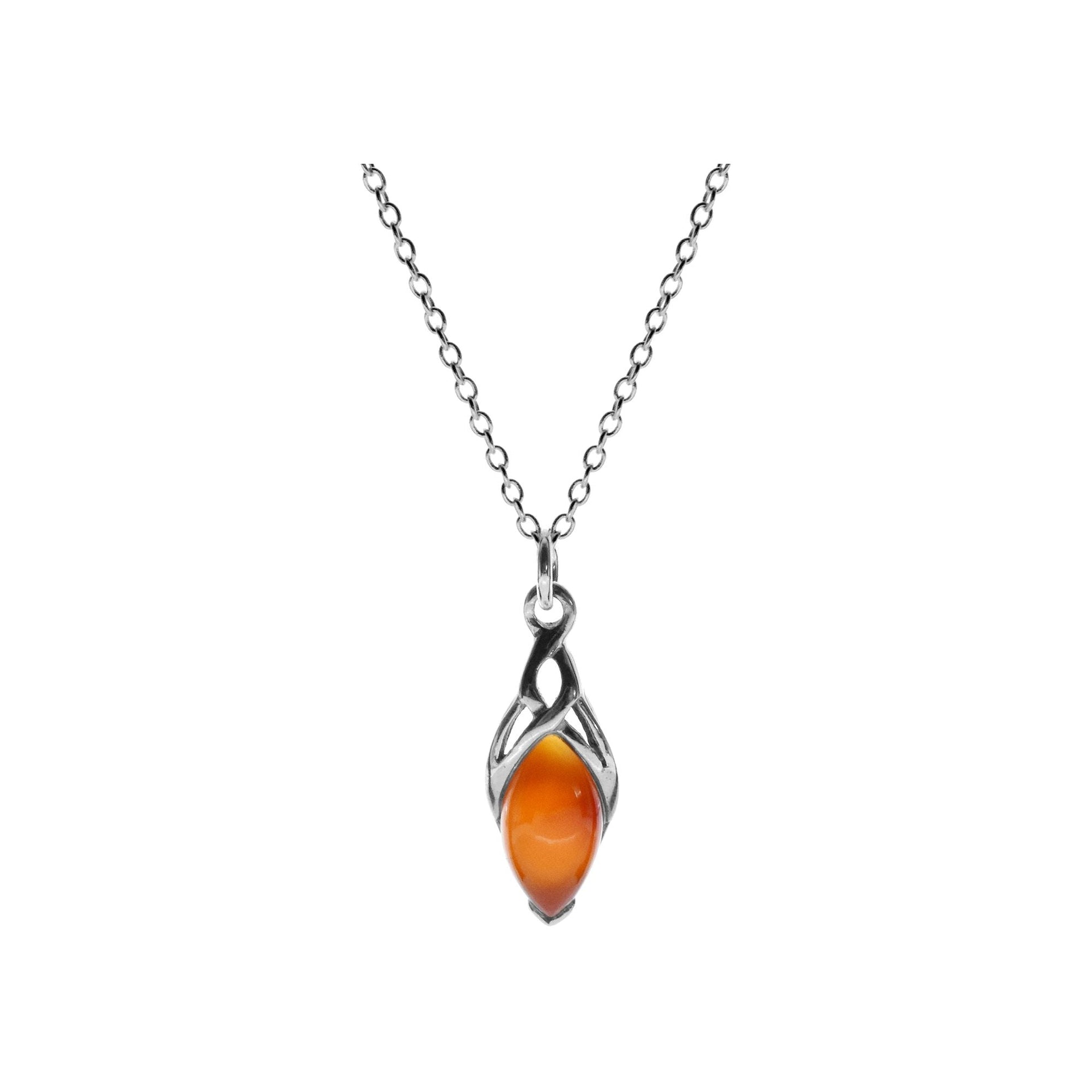 Chloe Celtic carnelian necklace