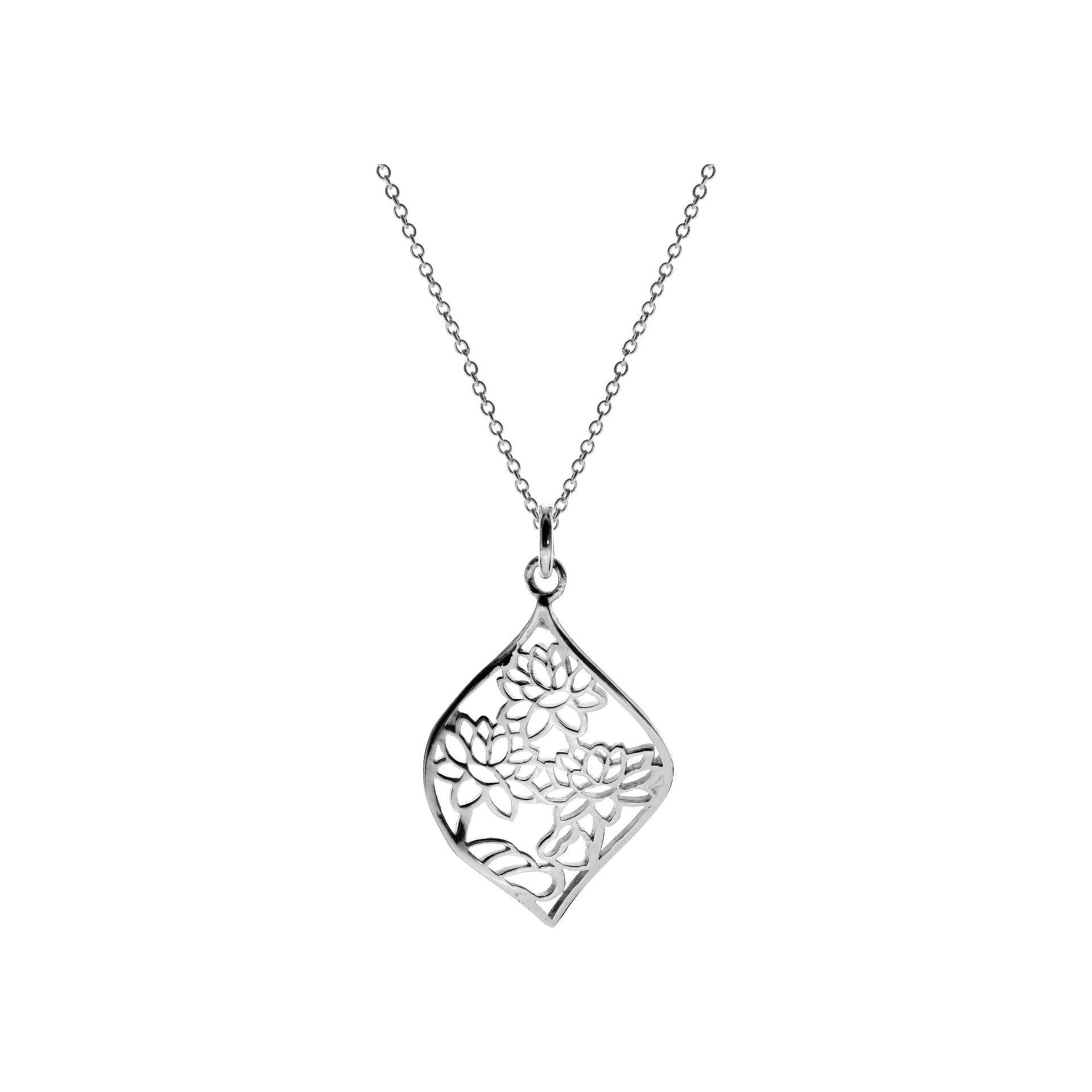 Chloe floral leaf necklace