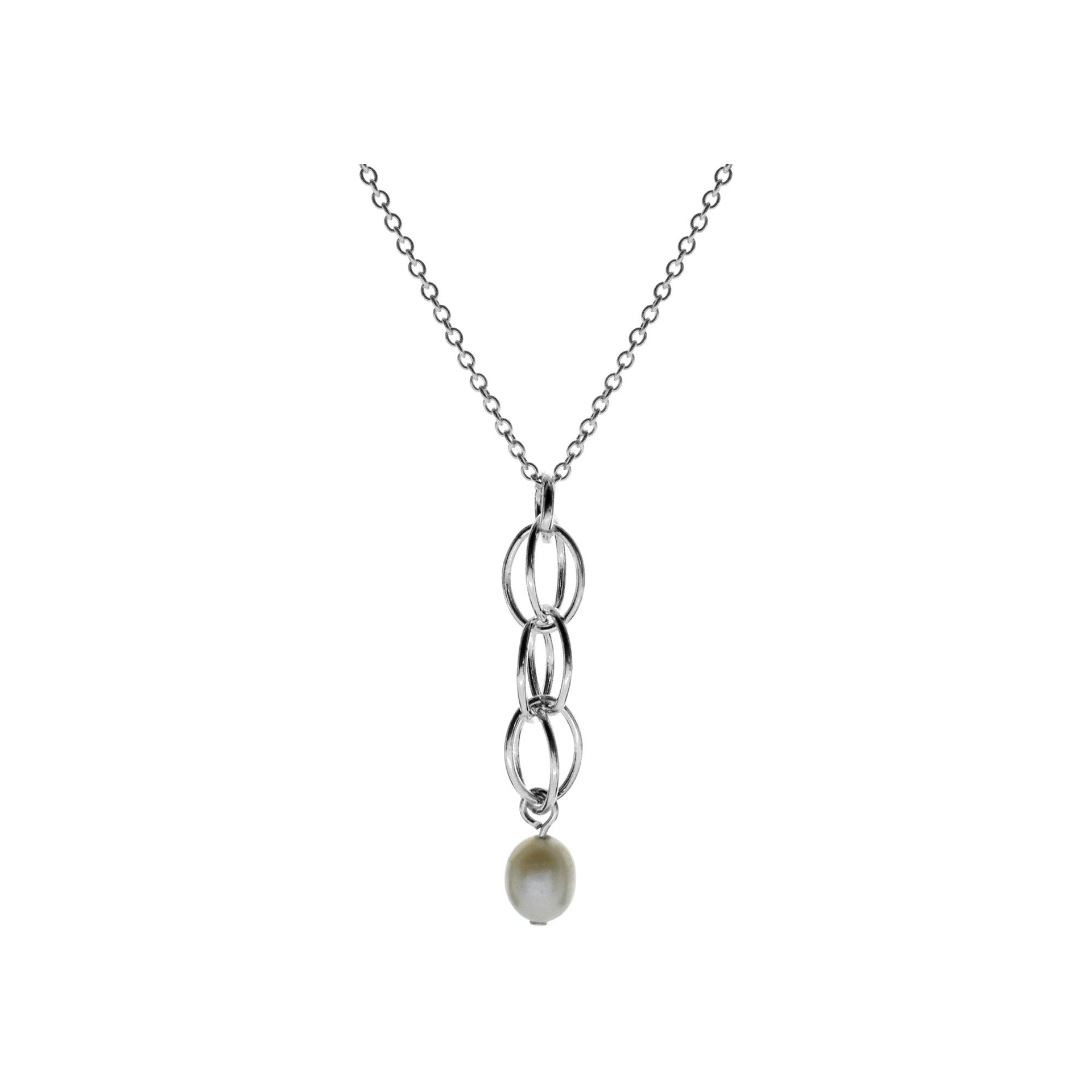 Chloe multi-linked loop pearl necklace