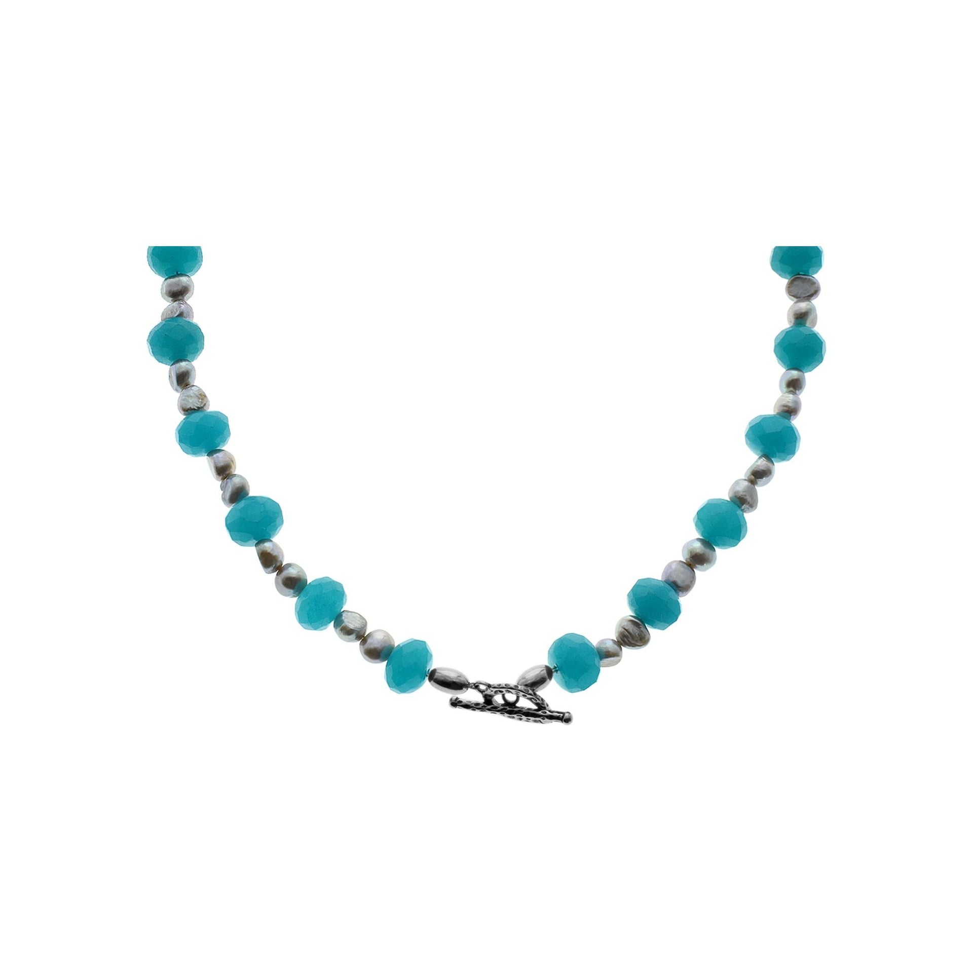 Chloe beaded jade & pearl necklace