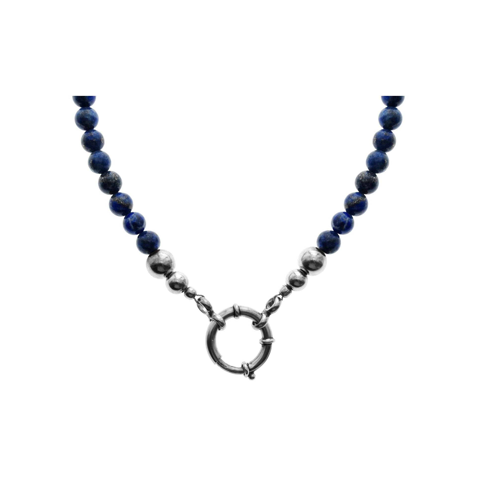 Chloe lapis lazuli beaded necklace
