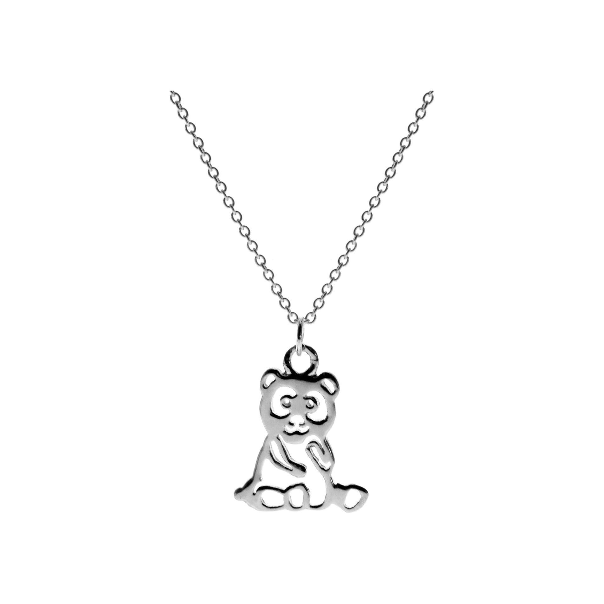 Poppy teddy bear necklace