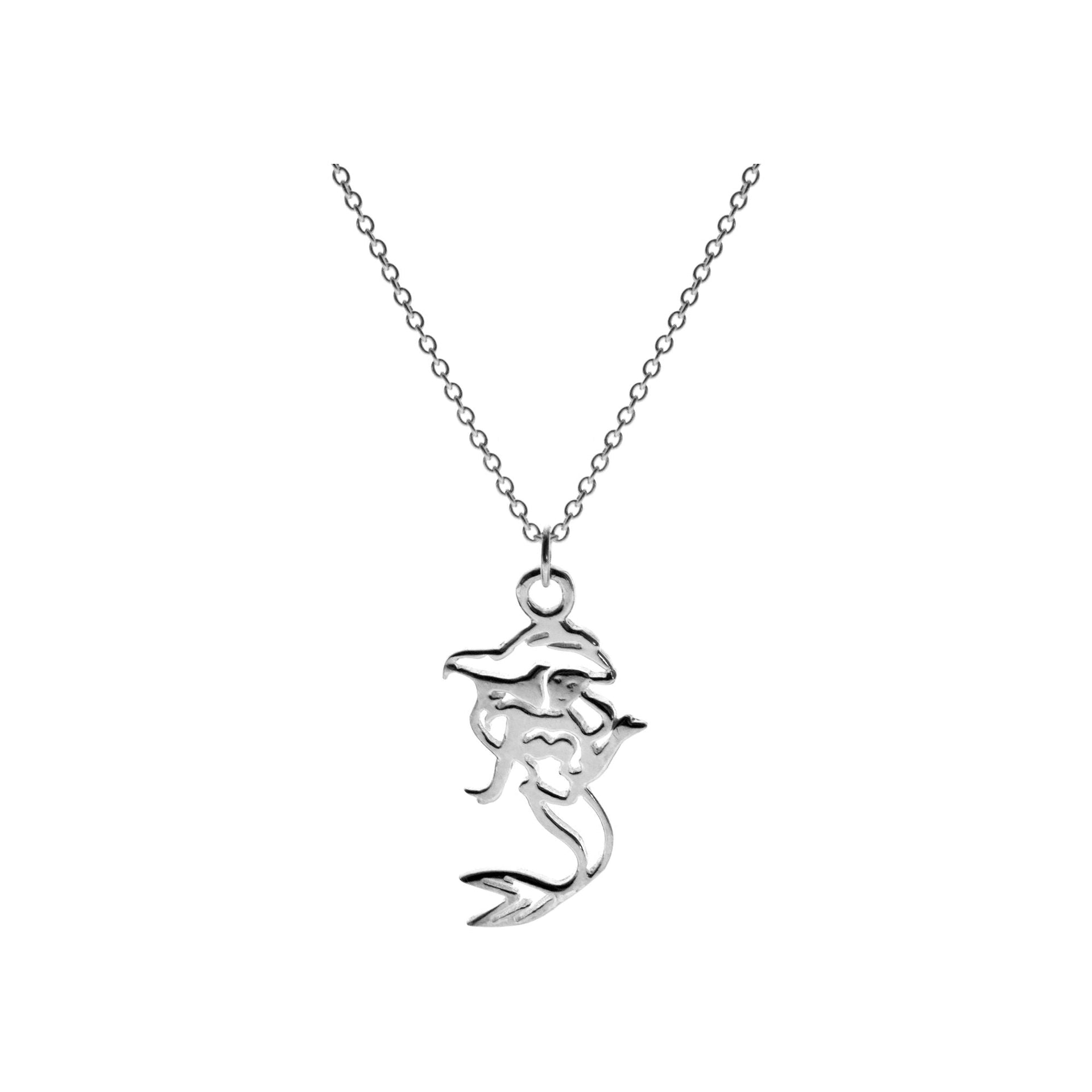 Poppy mermaid necklace