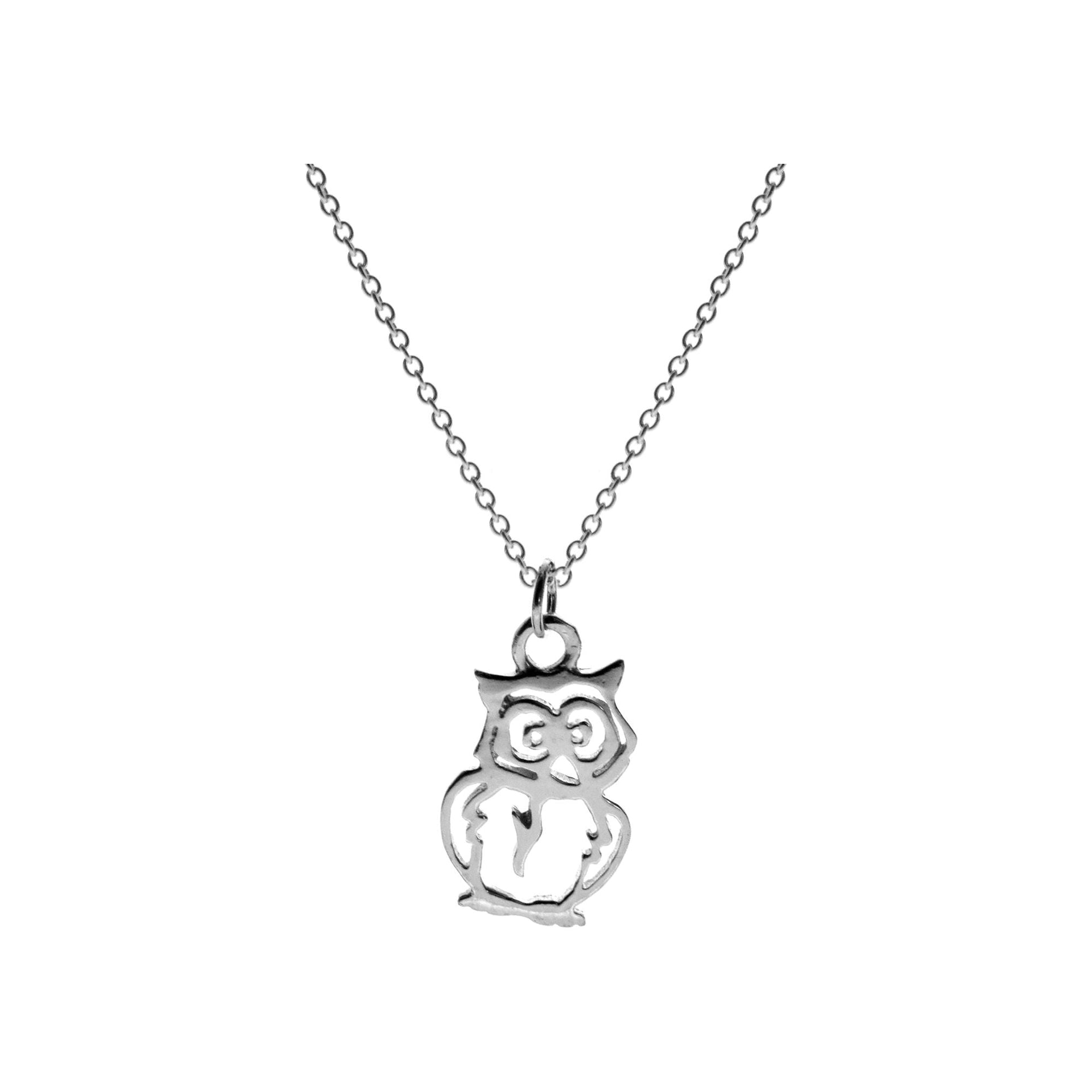 Poppy owl necklace