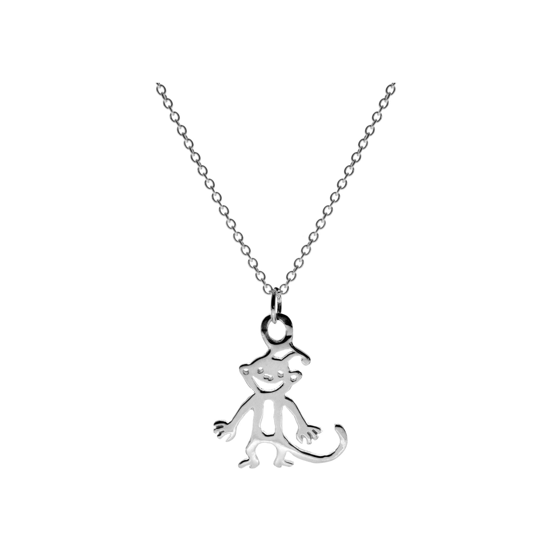 Poppy cheeky monkey necklace