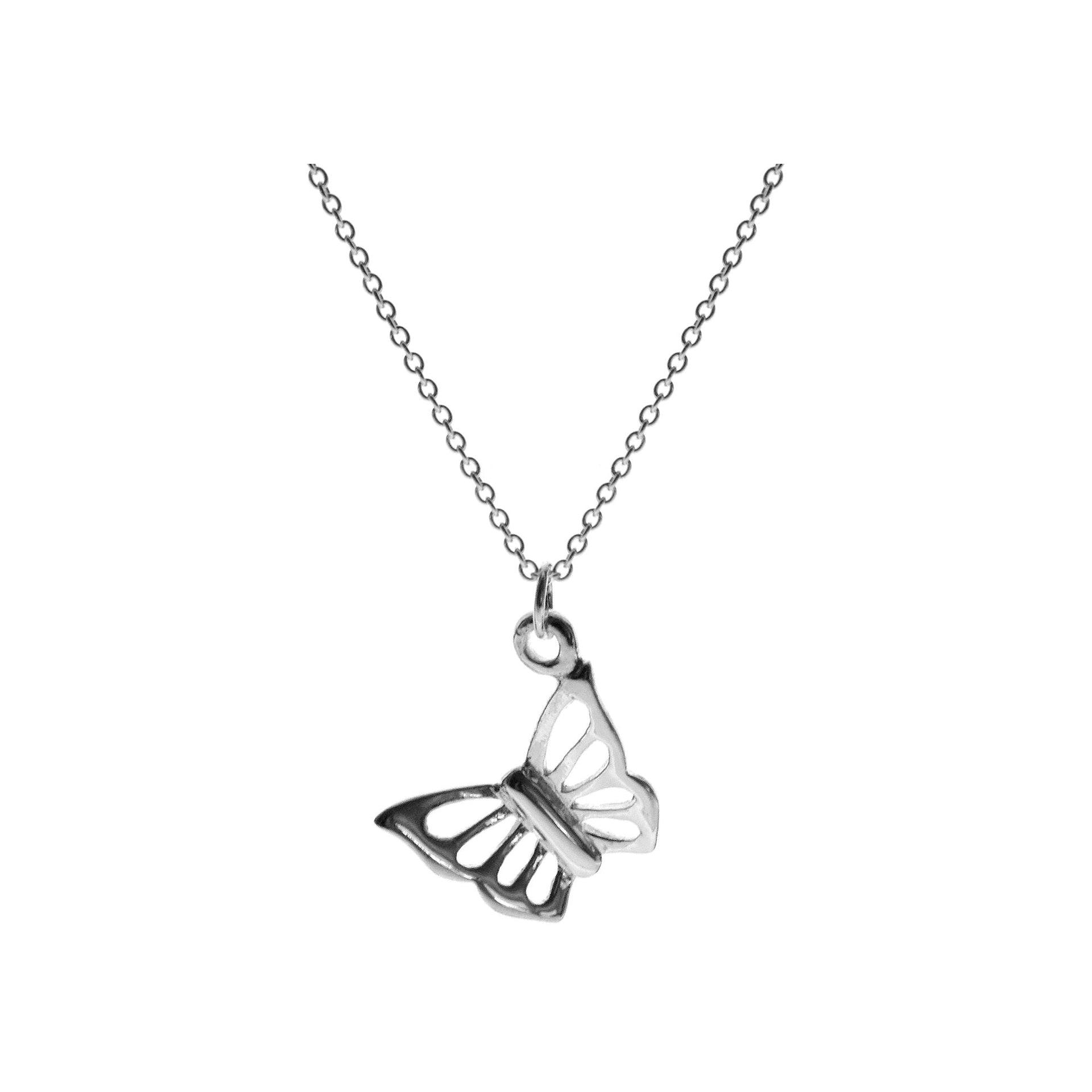 Poppy butterfly necklace