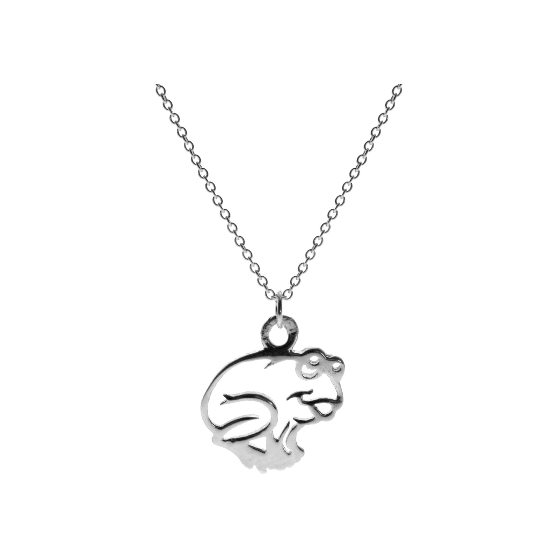 Poppy frog necklace