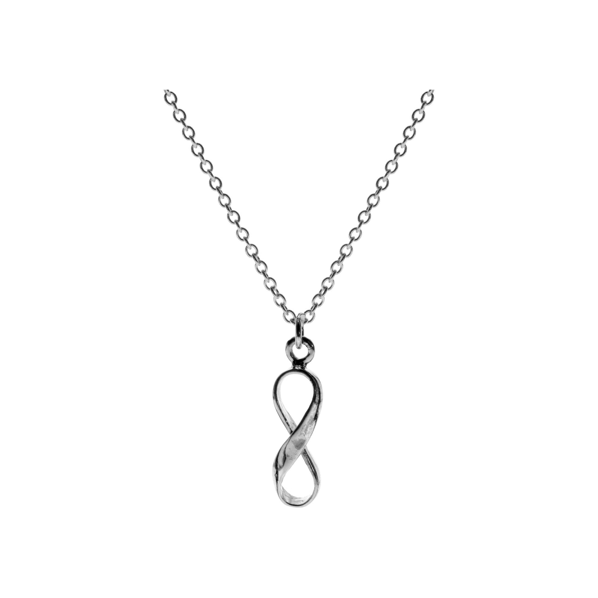 Smile infinity ribbon necklace