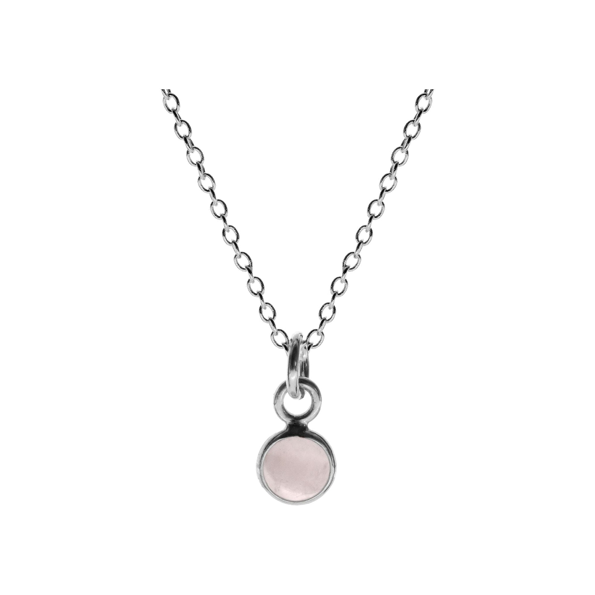 Chloe dainty rose quartz necklace