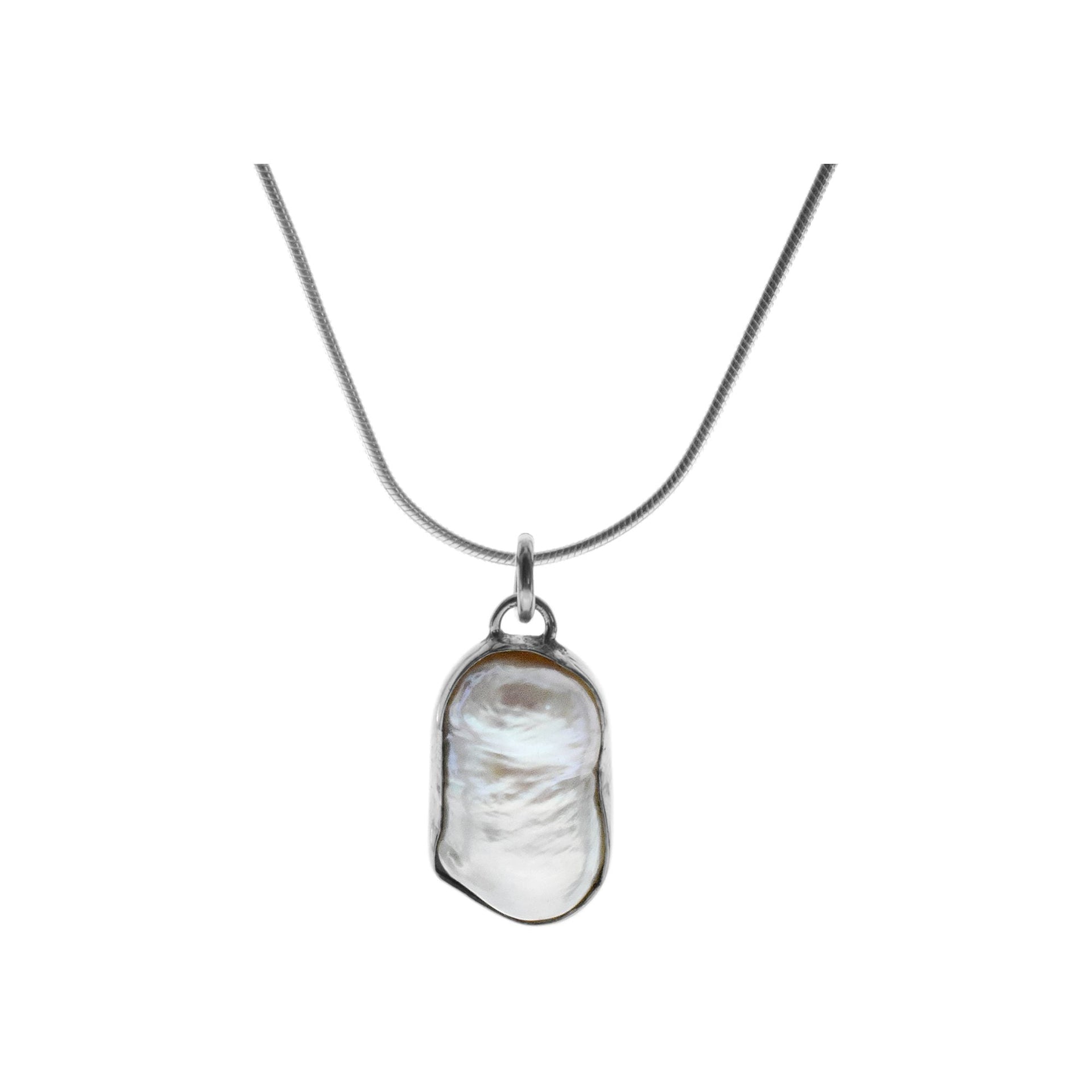 Chloe organic shaped pearl necklace