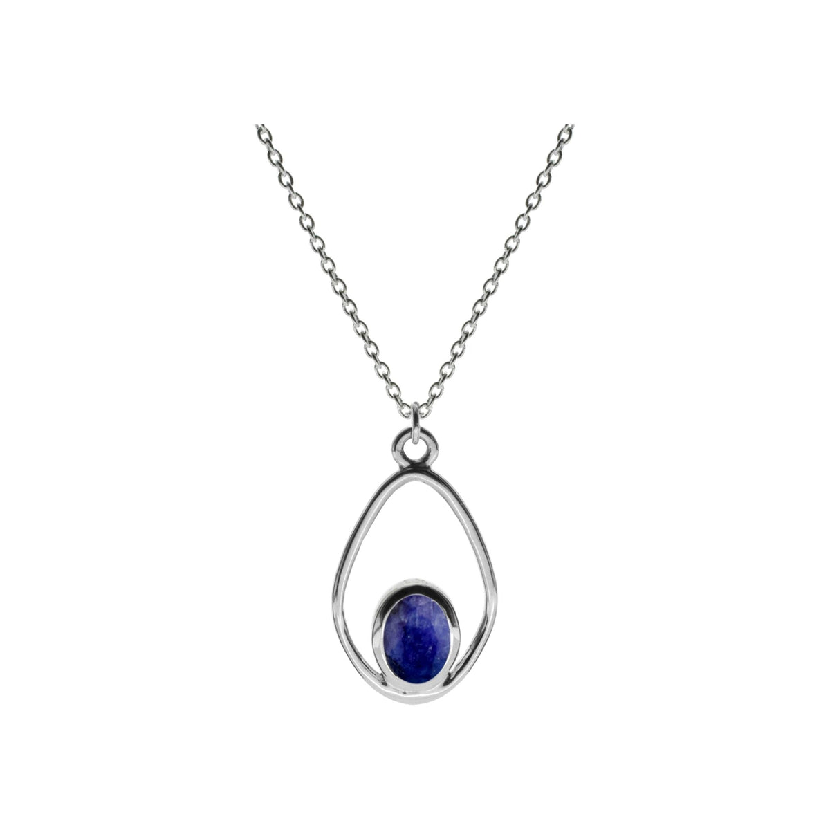 Amy sapphire quartz soft diamond halo necklace