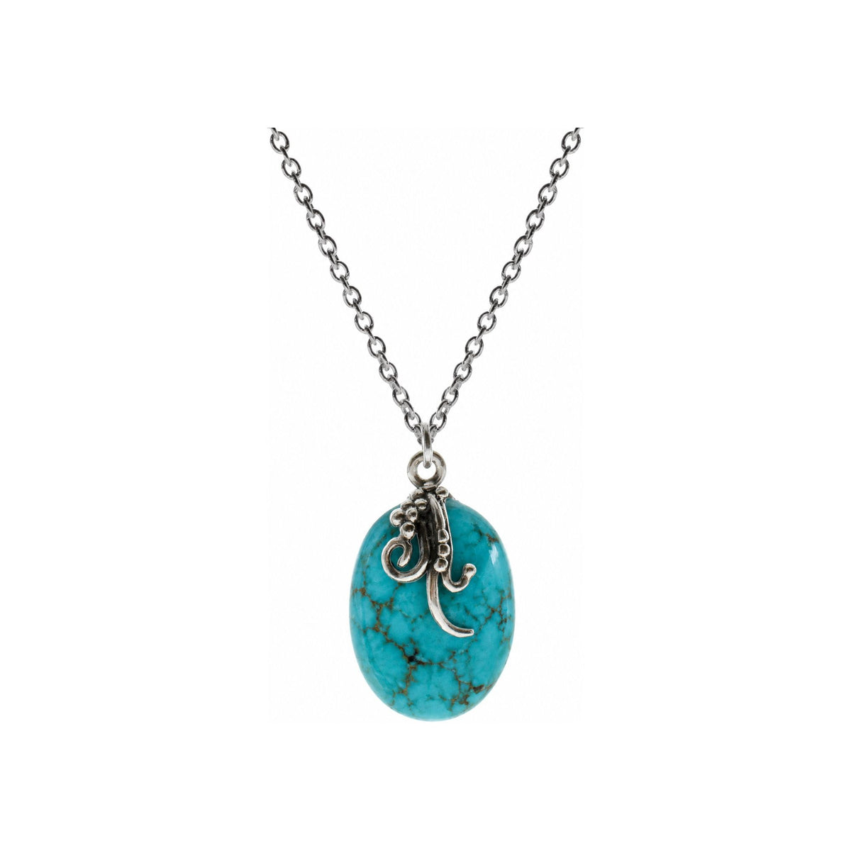 Viola turquoise vine overlay necklace