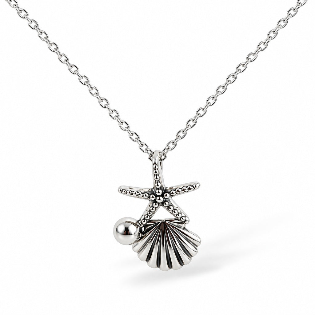 Mila shell and pearl necklace