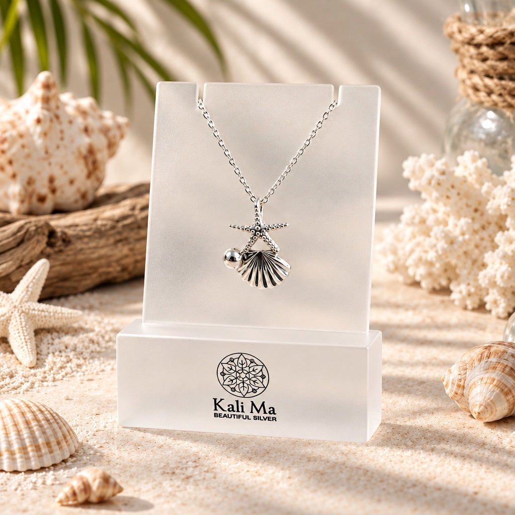 Mila shell and pearl necklace