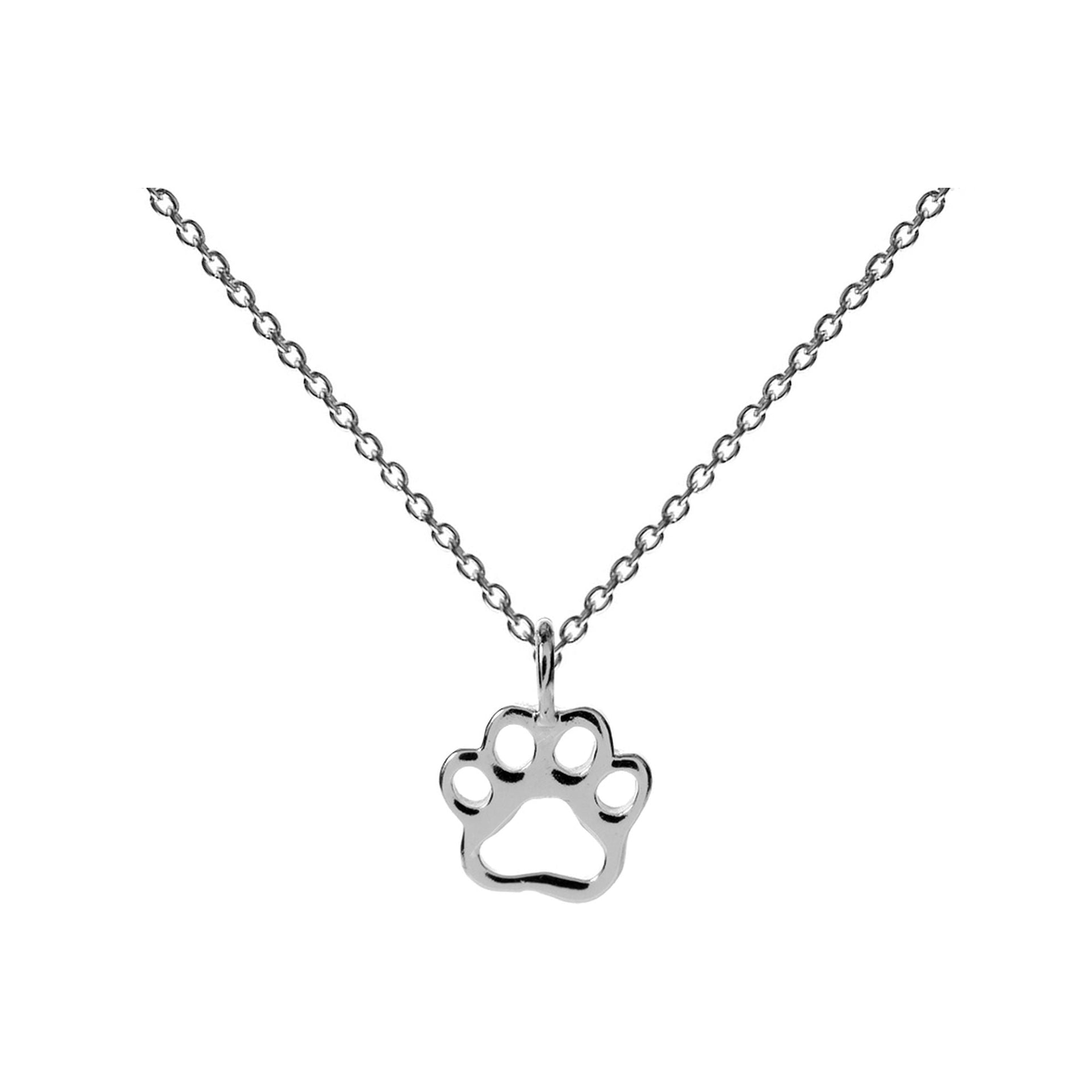 Matilda cut out paw print necklace