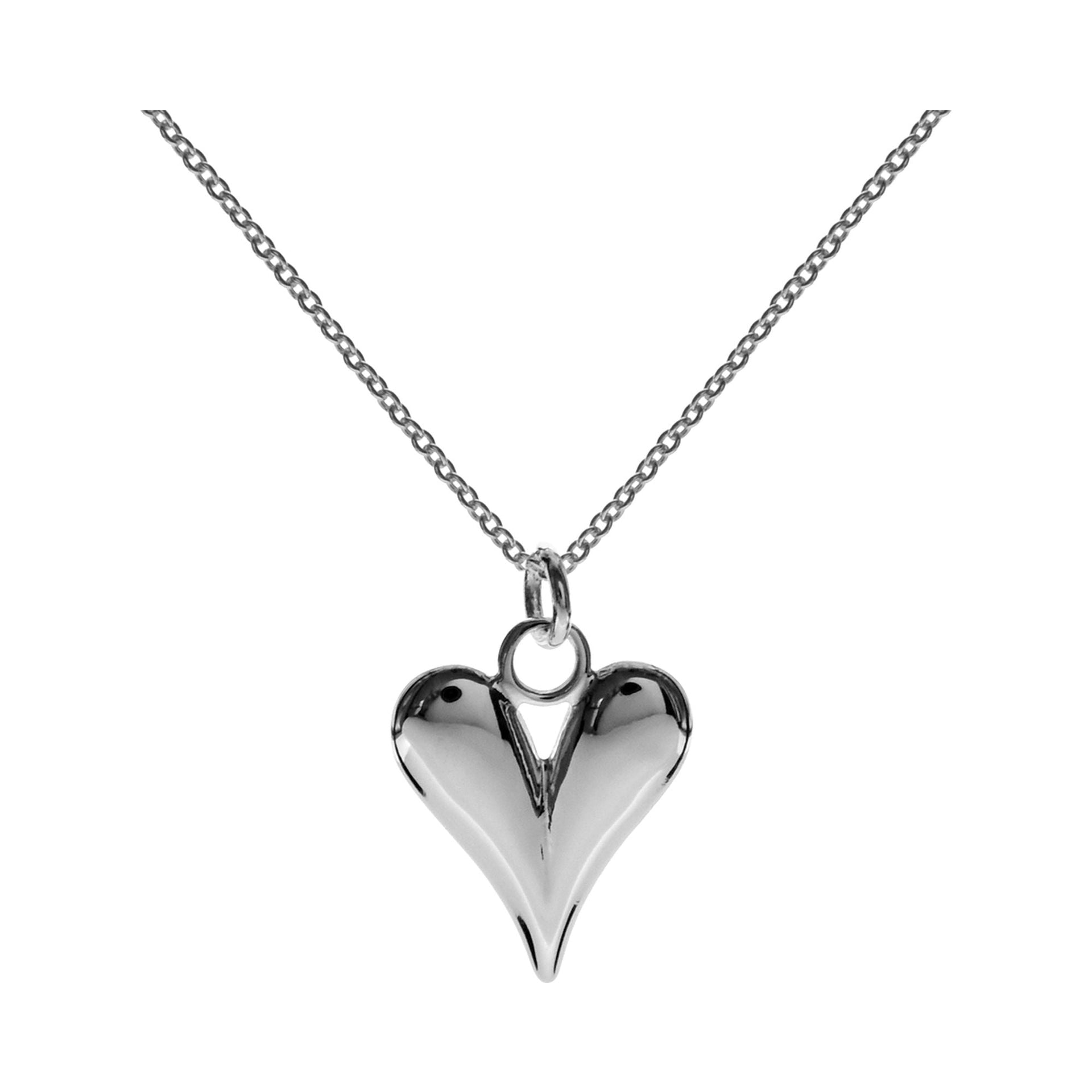 Bria elongated heart necklace