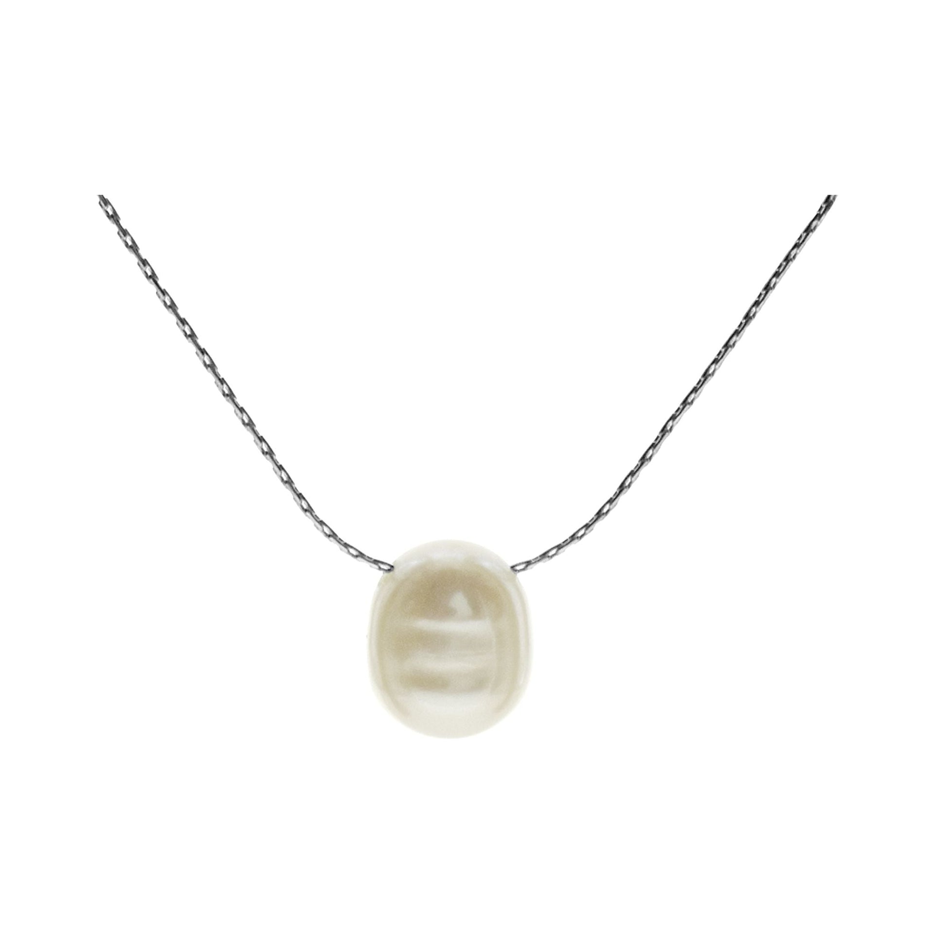 Blythe cardano chain with threaded pearl necklace
