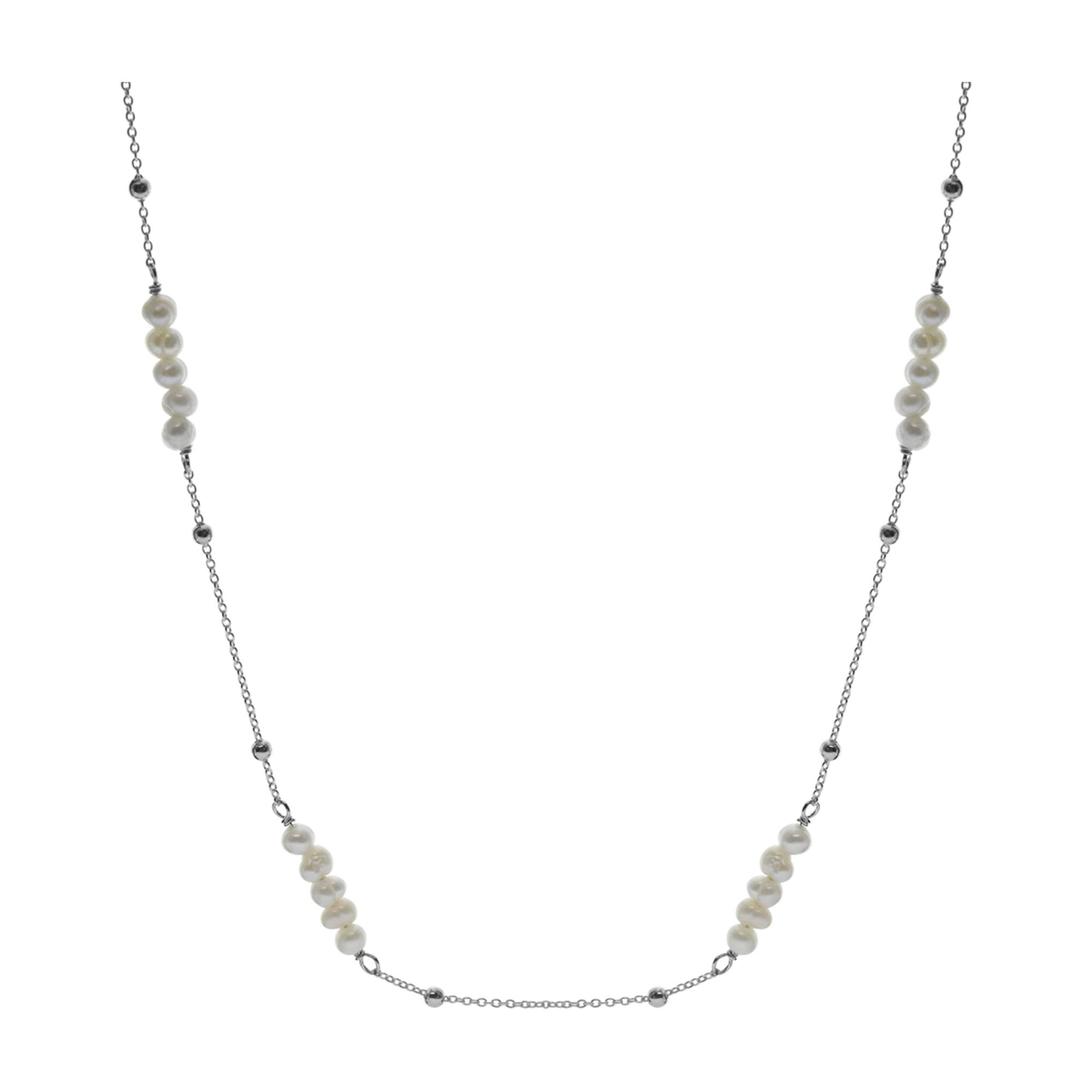 Martha triple cluster pearl necklet