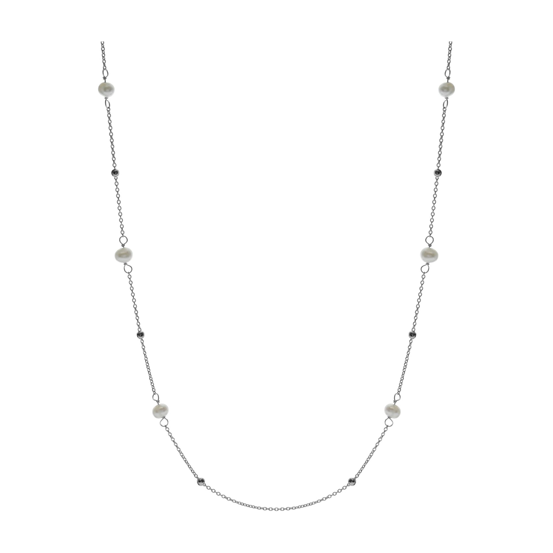 Blythe pearl satellite necklet