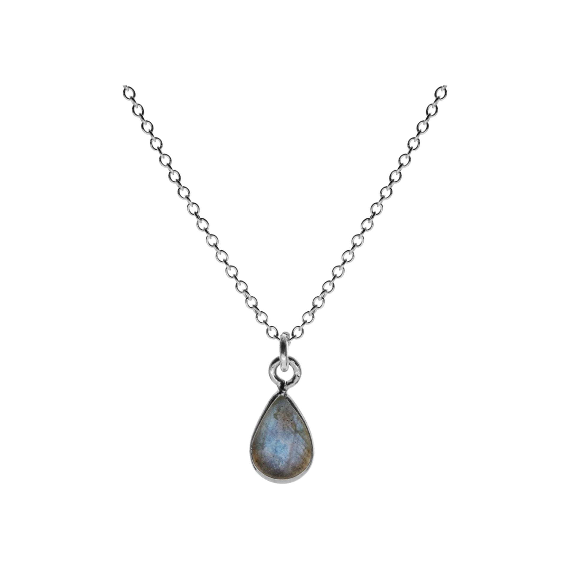 Bridget labradorite teardrop necklace