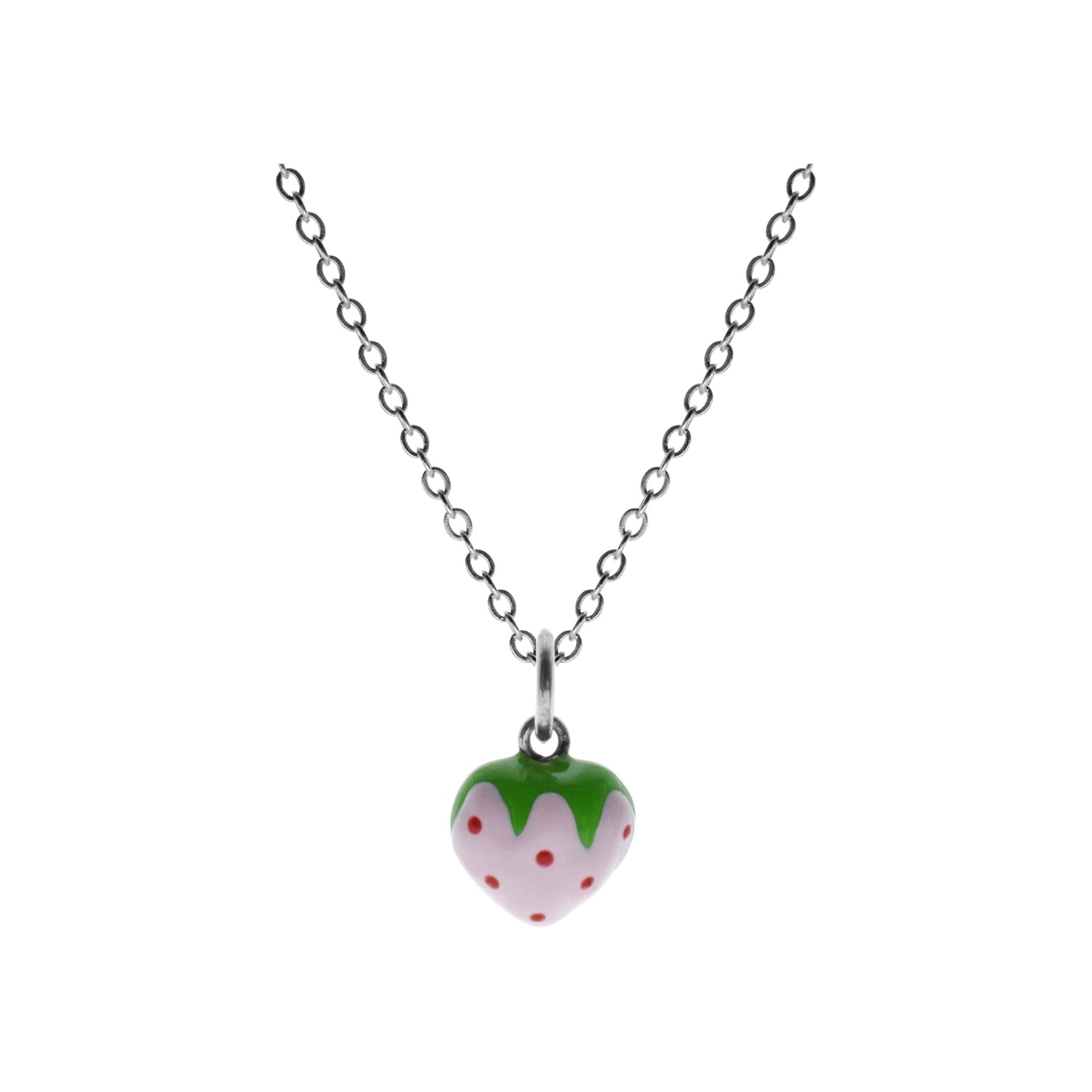 Poppy light strawberry necklace