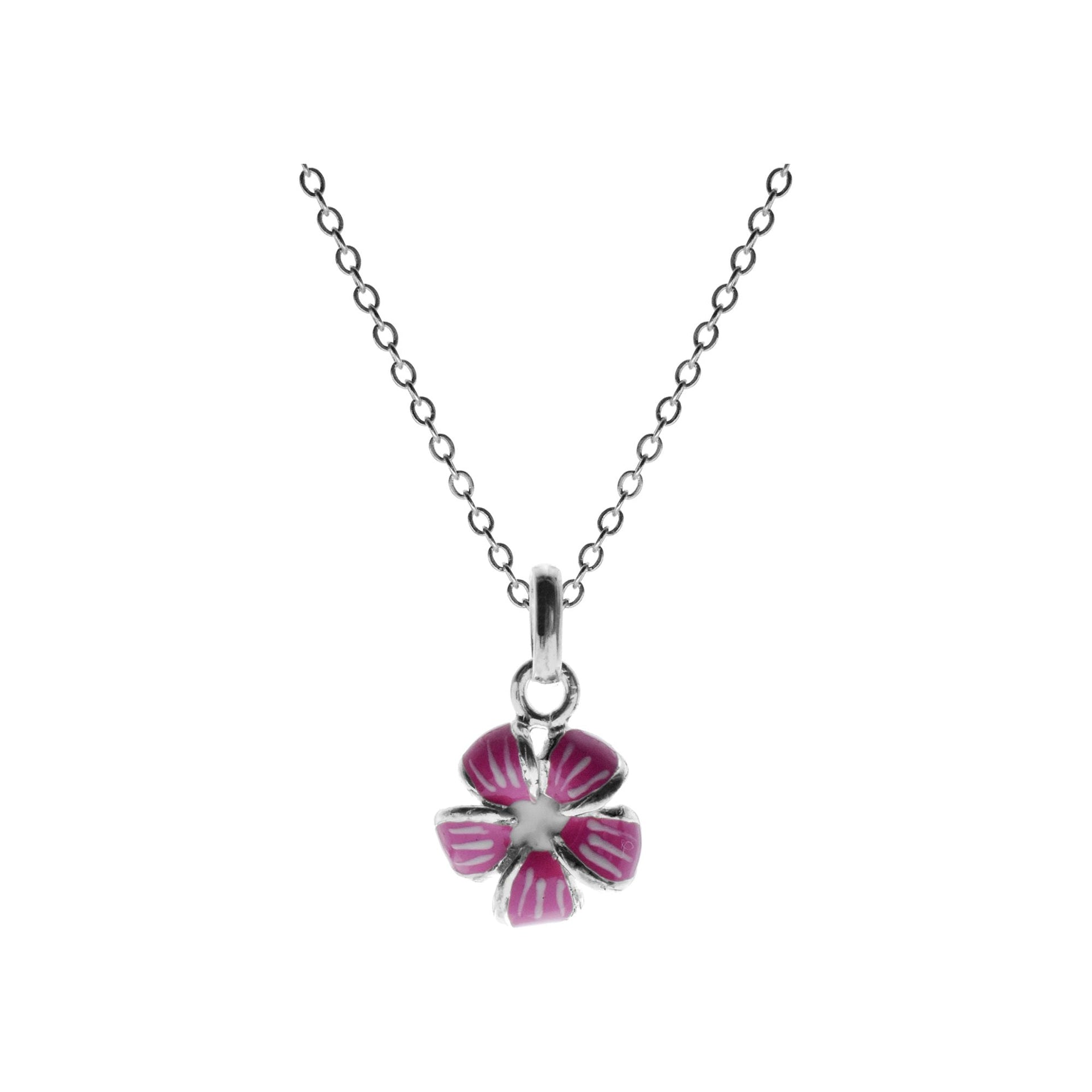 Poppy flower necklace
