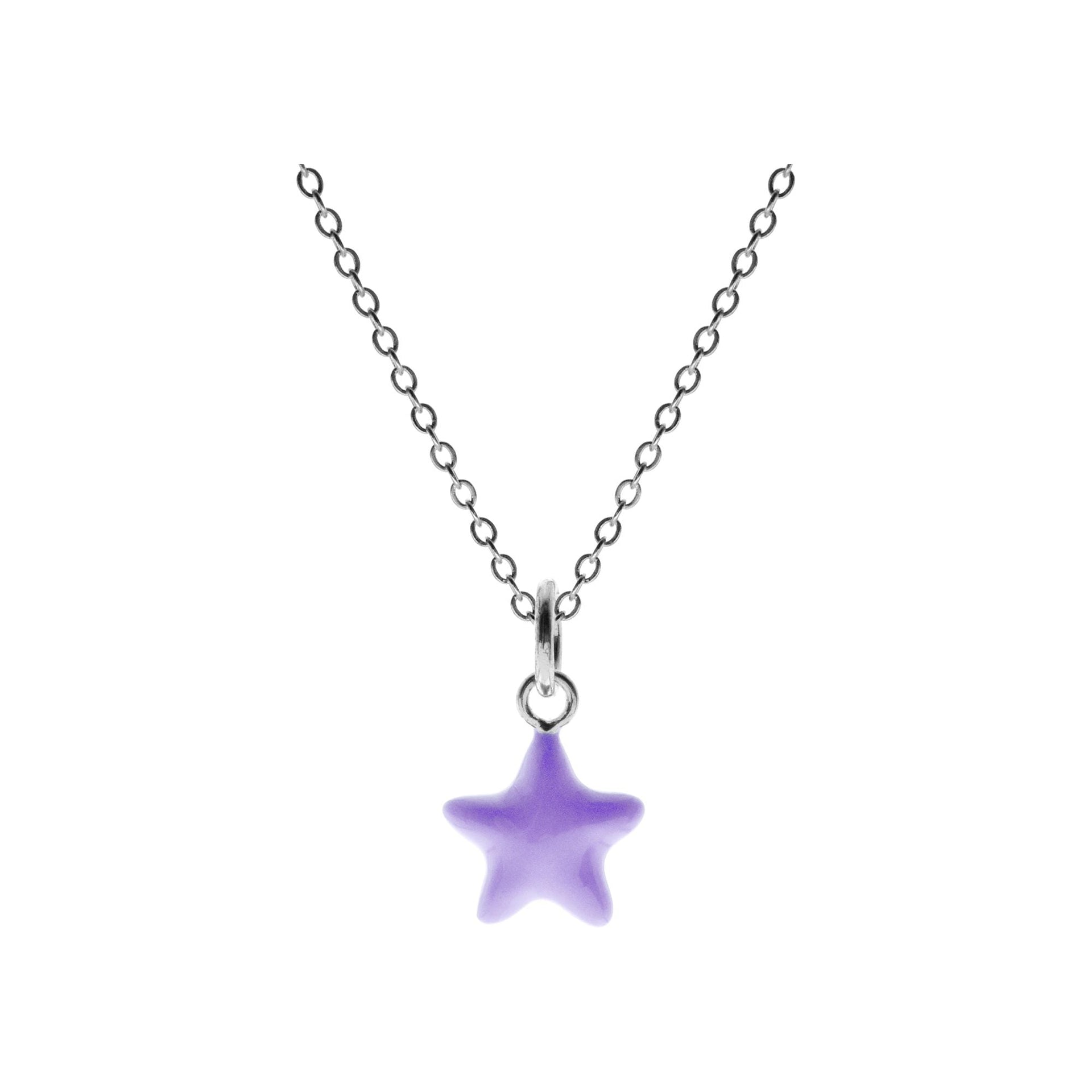 Poppy purple star necklace
