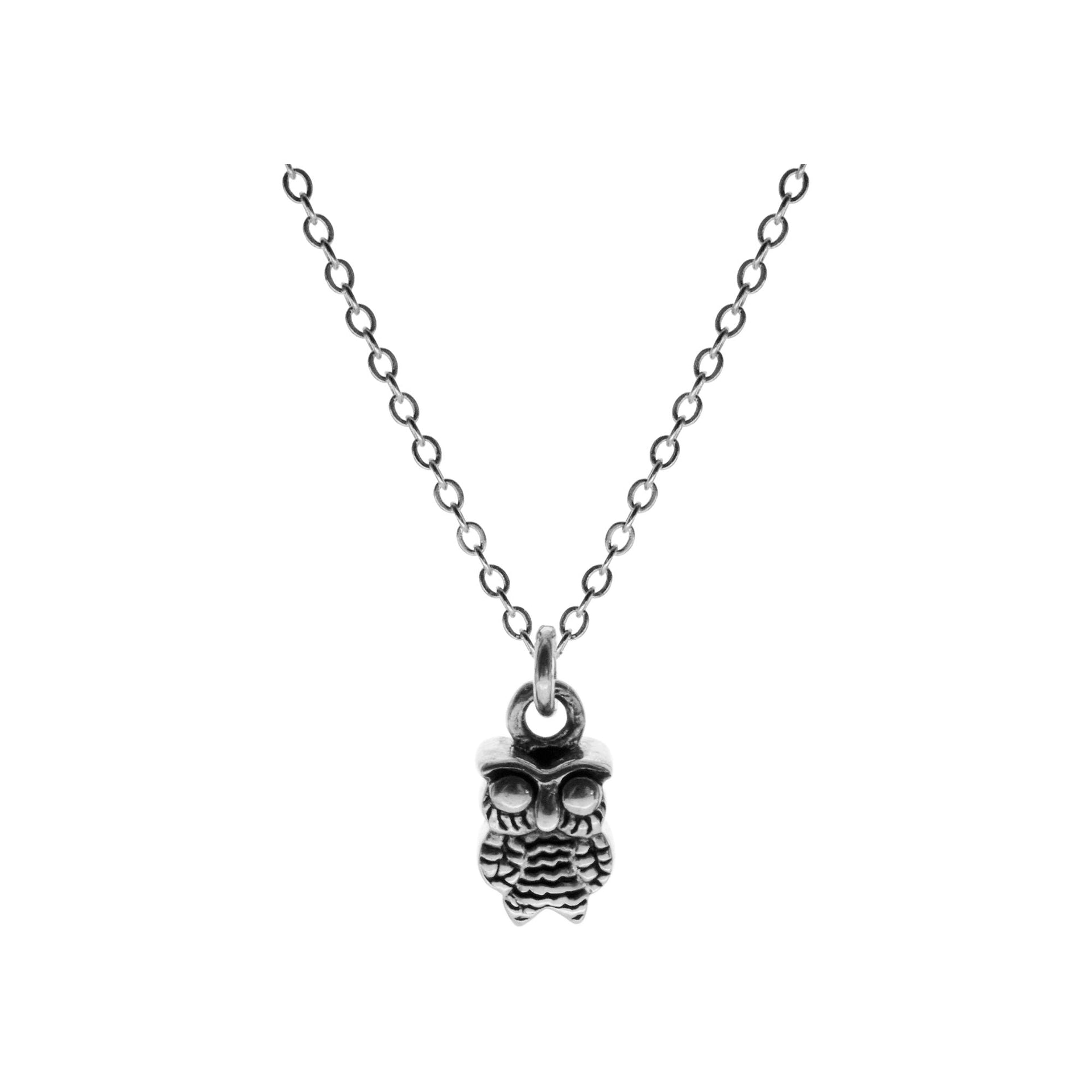 Poppy chunky owl necklace