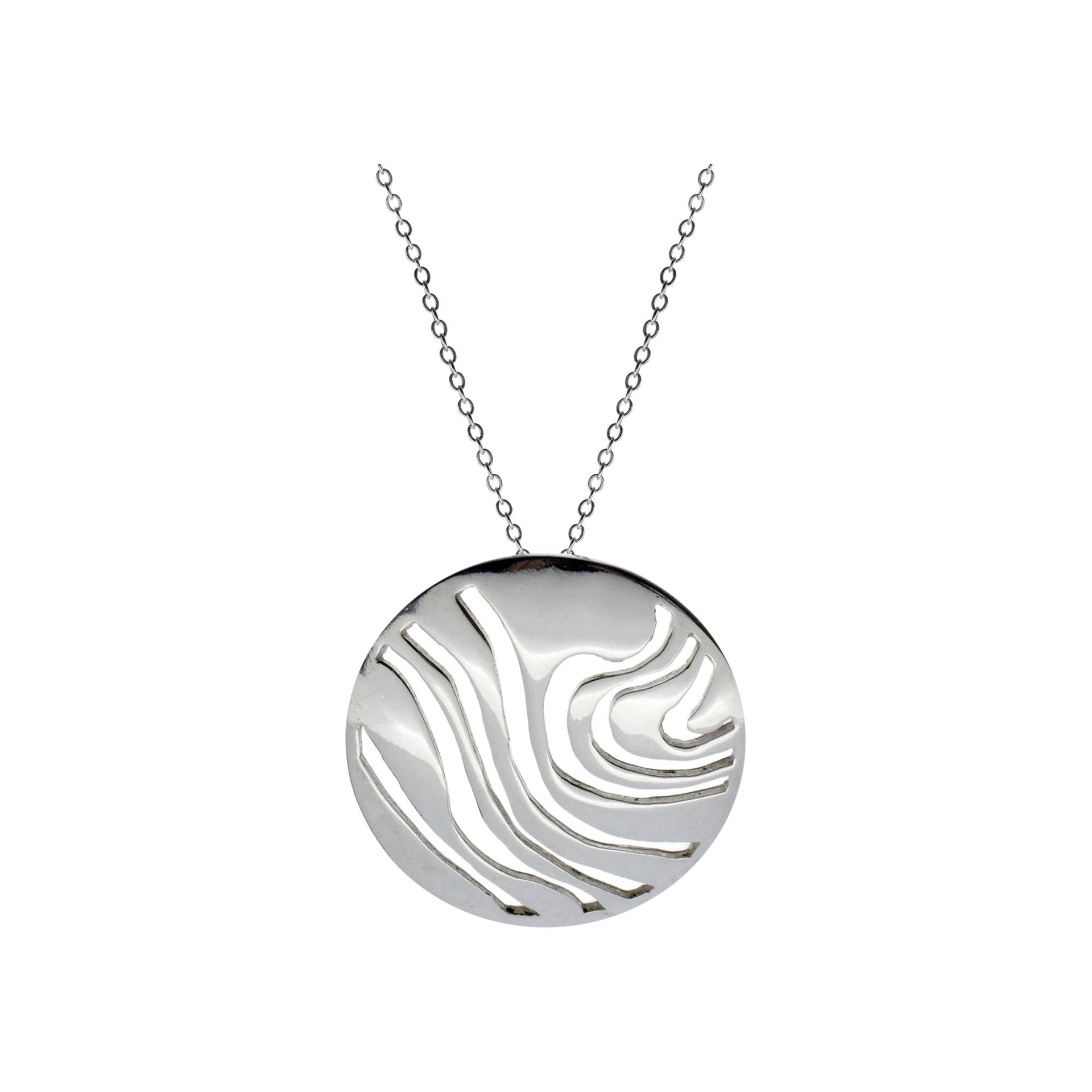 Chloe organic disc necklace